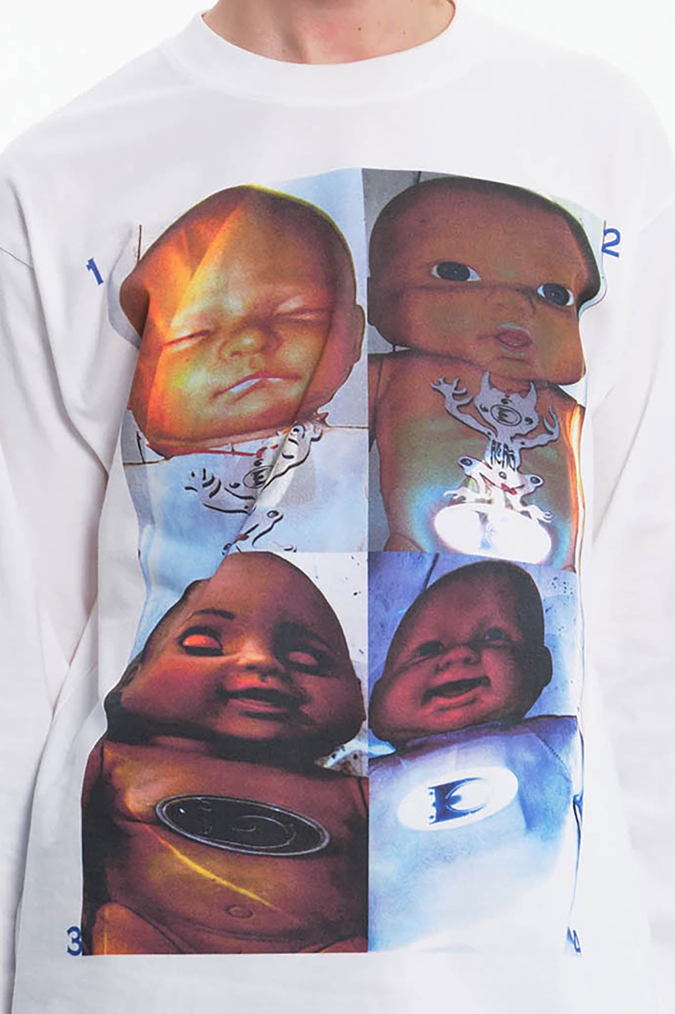 EMBRYO Four Baby Graphics Long-Sleeve Tee, premium urban and streetwear designers apparel on PROJECTISR.com, EMBRYO