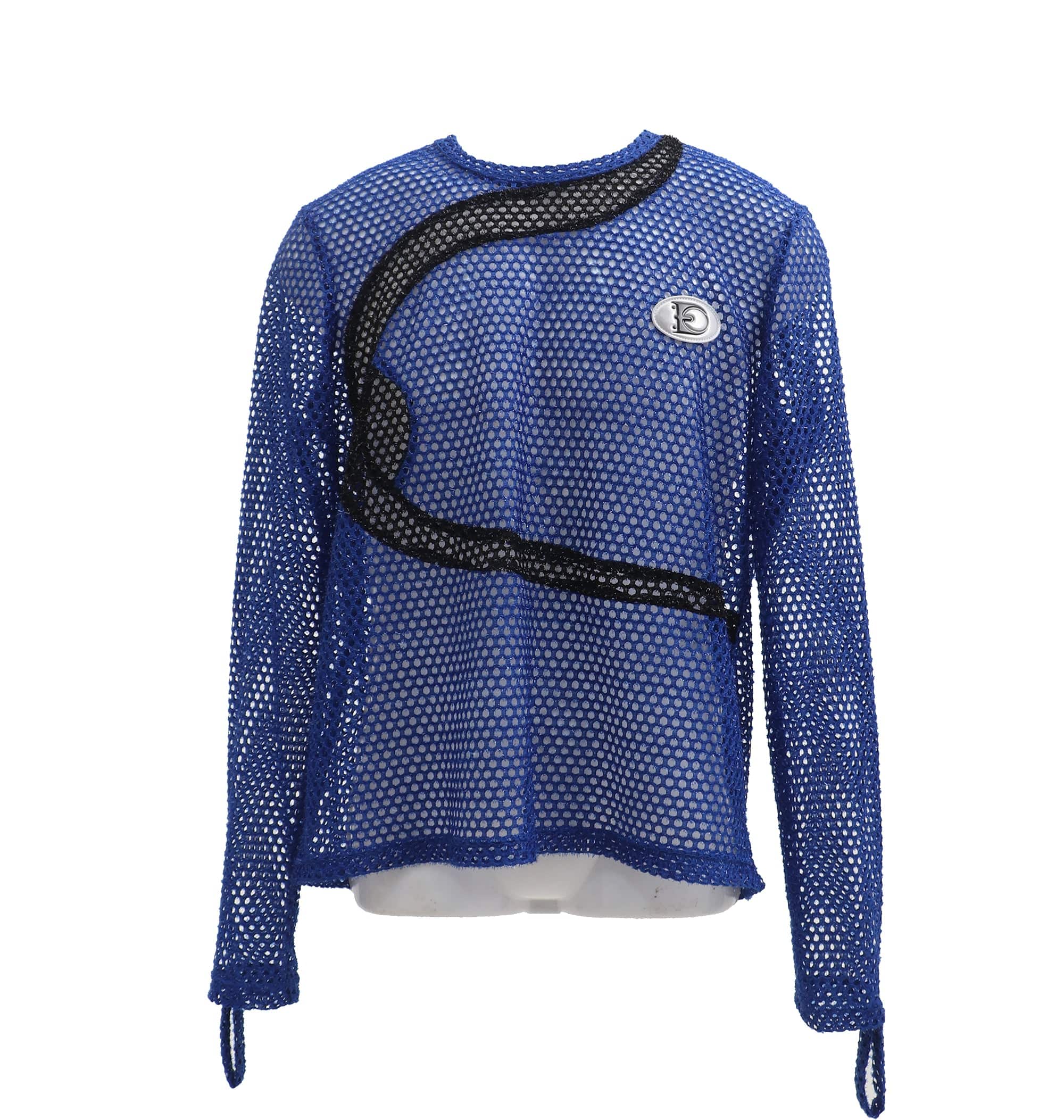 EMBRYO Asymmetrical Spliced Hollowed Long-Sleeve Tee, premium urban and streetwear designers apparel on PROJECTISR.com, EMBRYO