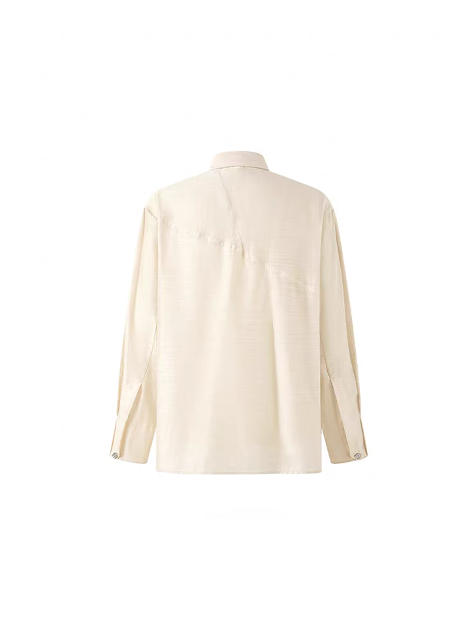 TIWILLTANG Structured Zip-Tie Tencel Shirt
