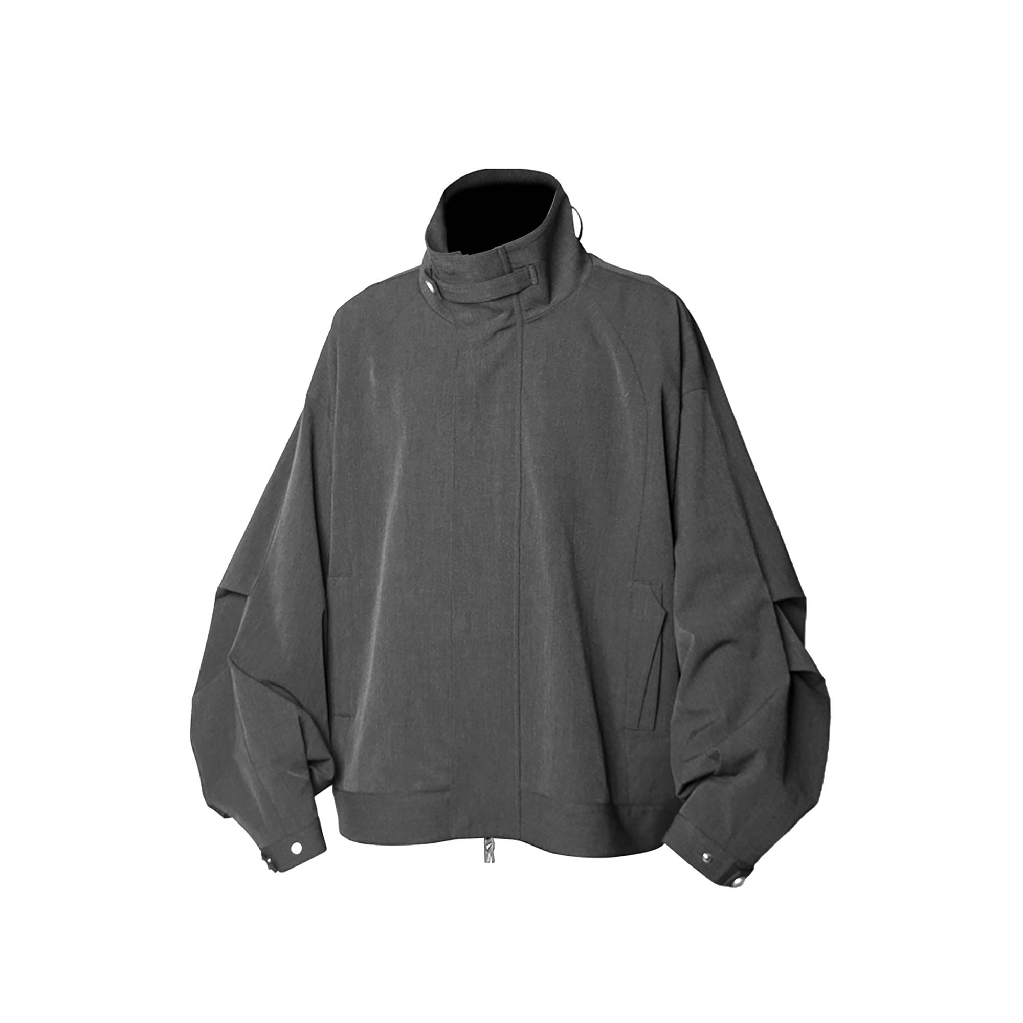 RELABEL The Relief Essential Crinkled Turtleneck Jacket, premium urban and streetwear designers apparel on PROJECTISR.com, RELABEL