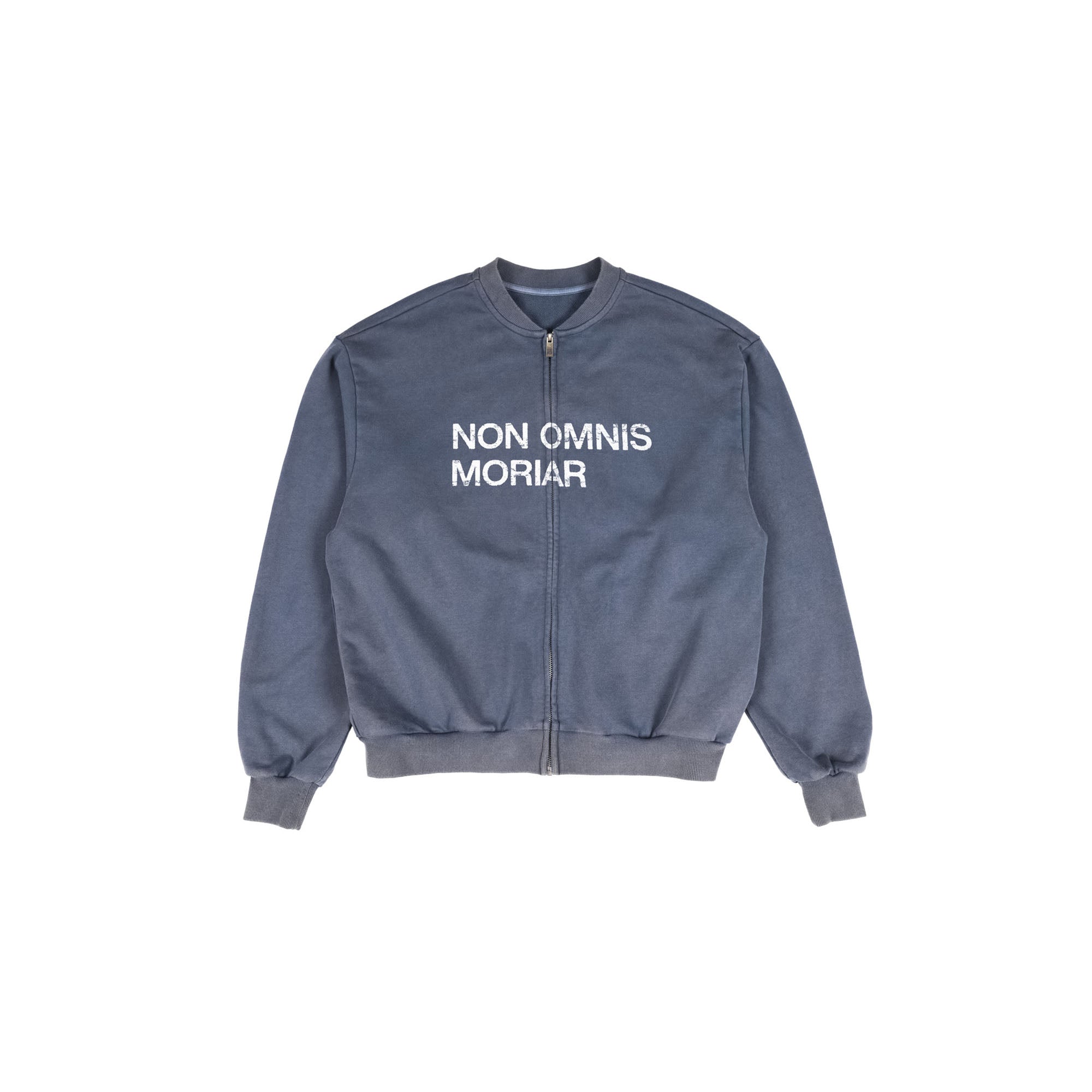 UNDERWATER Retro Washed Graphic Zip-Up Sweatshirt