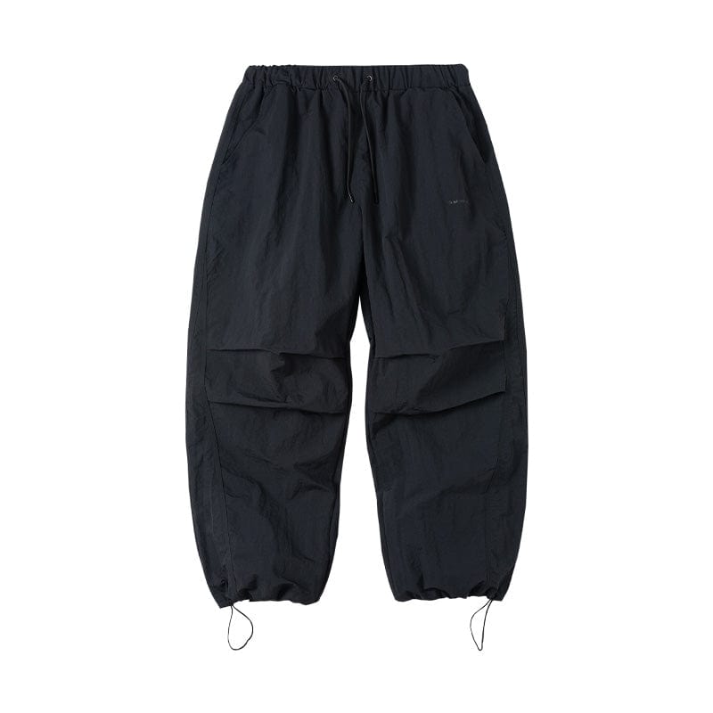 ENSHADOWER Splash-Proof Spliced Crinkled Parachute Pants, premium urban and streetwear designers apparel on PROJECTISR.com, ENSHADOWER