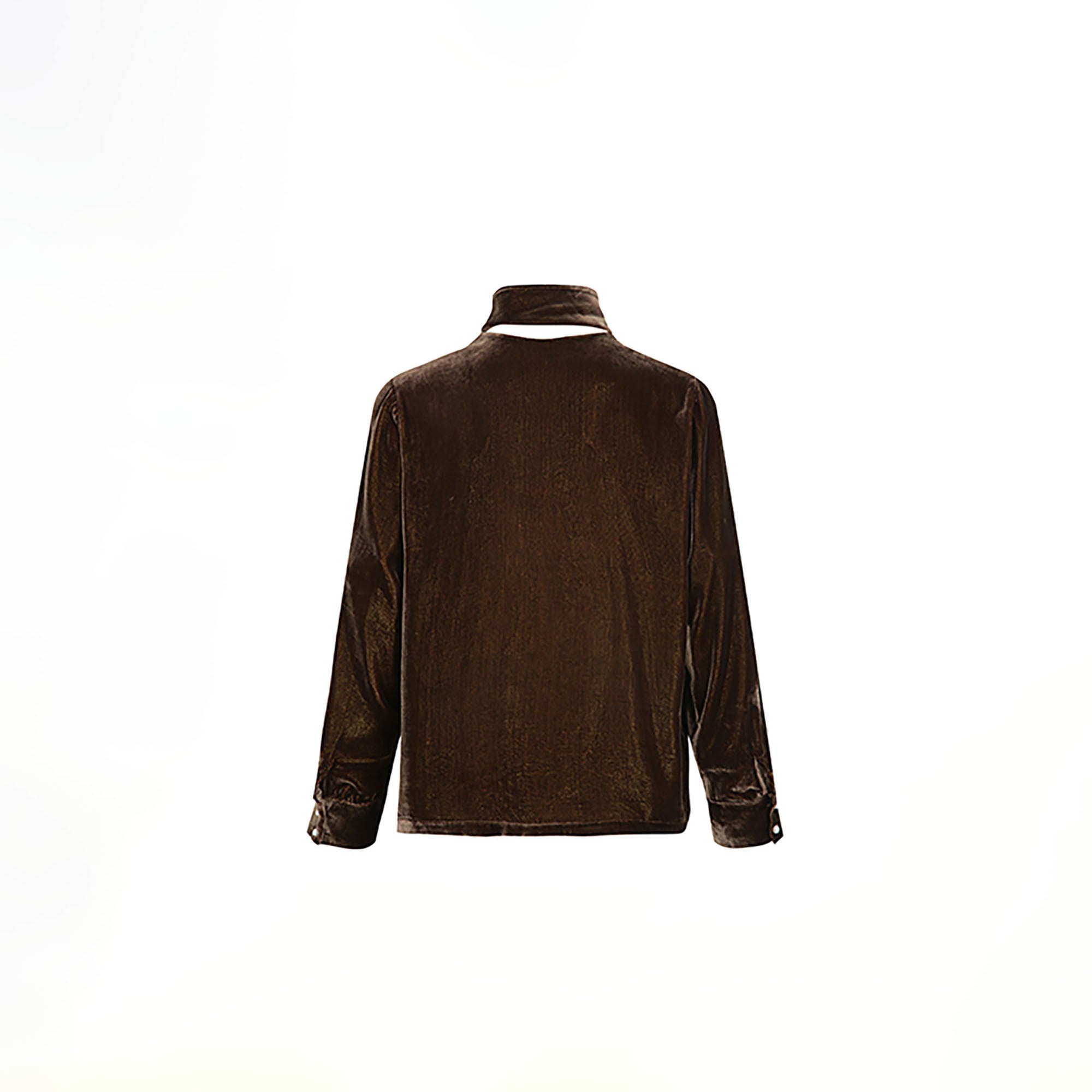 TUIMU Velvet Bow-Tie Blouse, premium urban and streetwear designers apparel on PROJECTISR.com, TUIMU