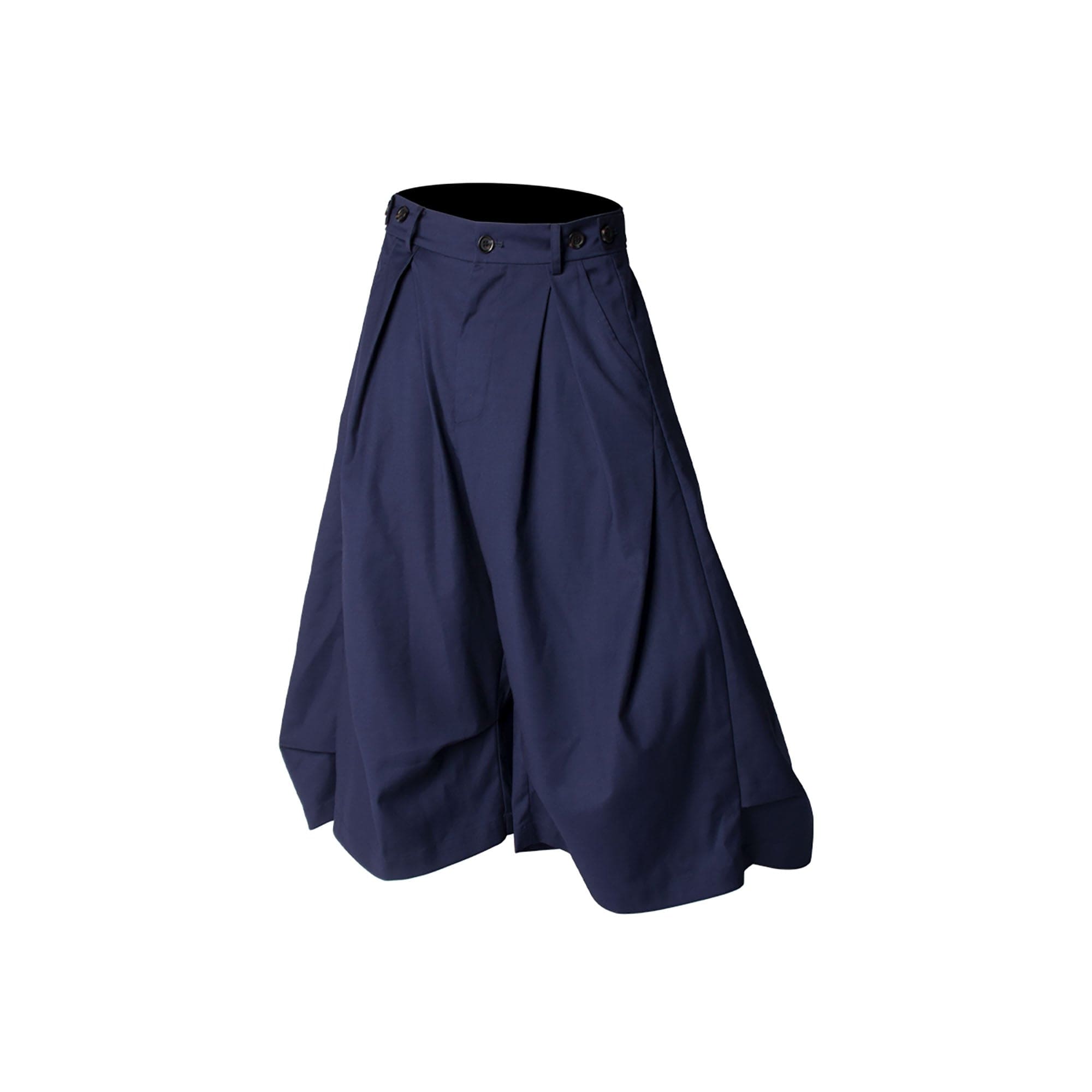 RELABEL Pleated Drape Wide-Leg Shorts, premium urban and streetwear designers apparel on PROJECTISR.com, RELABEL