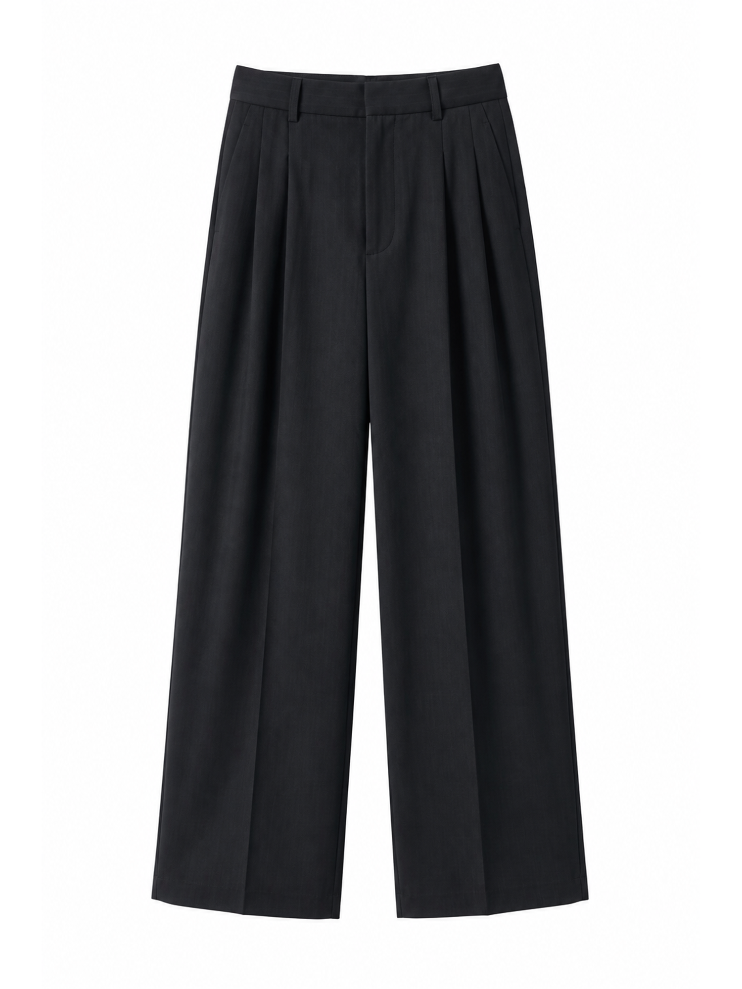 GRAINMUSTARD High-Waist Draped Pleated Trousers