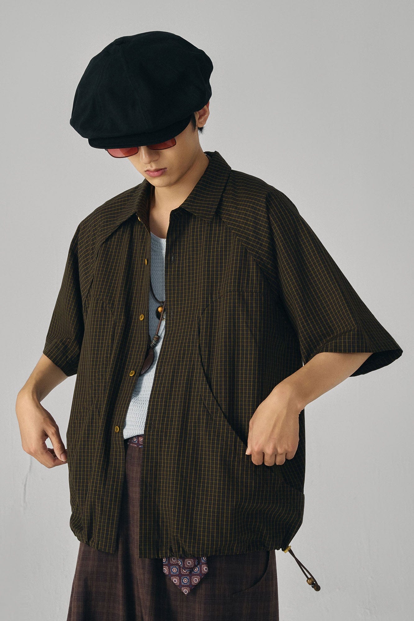 GONGHE REPUB Retro Washed Octagonal Hat, premium urban and streetwear designers apparel on PROJECTISR.com, GONGHE REPUB