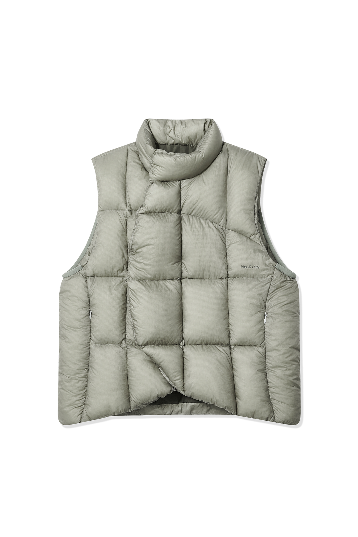 HALCYON Outdoor Stand-Collar Down Vest, premium urban and streetwear designers apparel on PROJECTISR.com, HALCYON