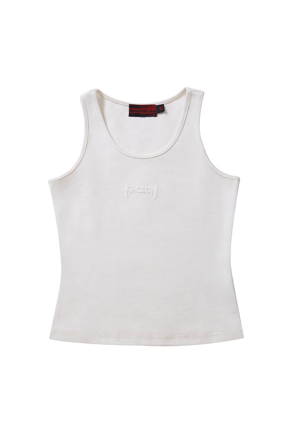 FACEONLAB Essential LOGO Ribbed Tank Top, premium urban and streetwear designers apparel on PROJECTISR.com, FACEONLAB