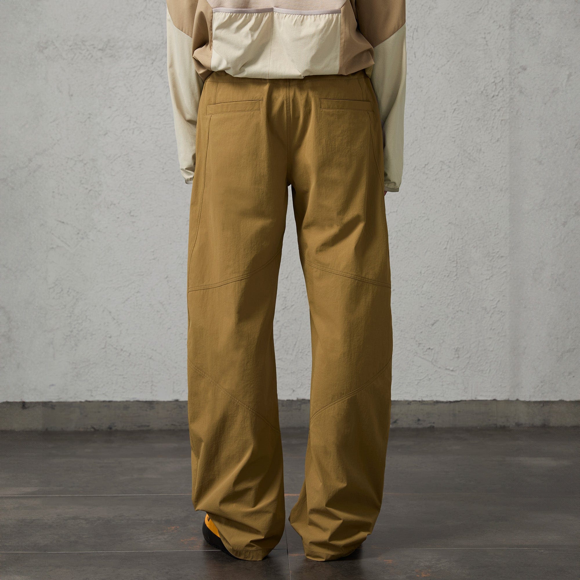 ORGANIC EMOTION Retro Spliced Curved Pants
