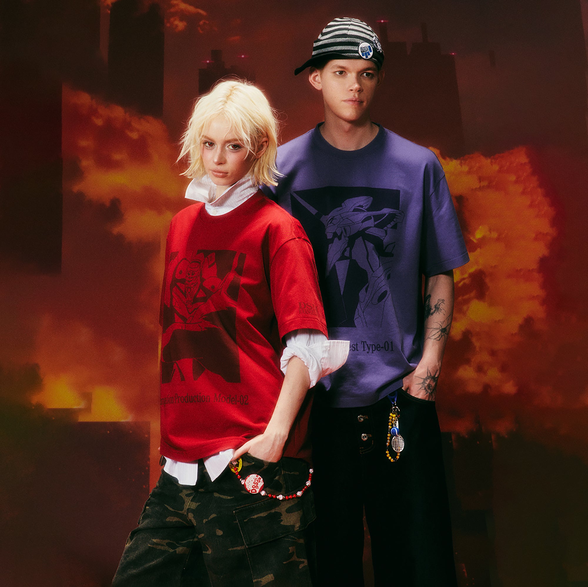 DONSMOKE x EVA Slogan Graphic T-Shirt