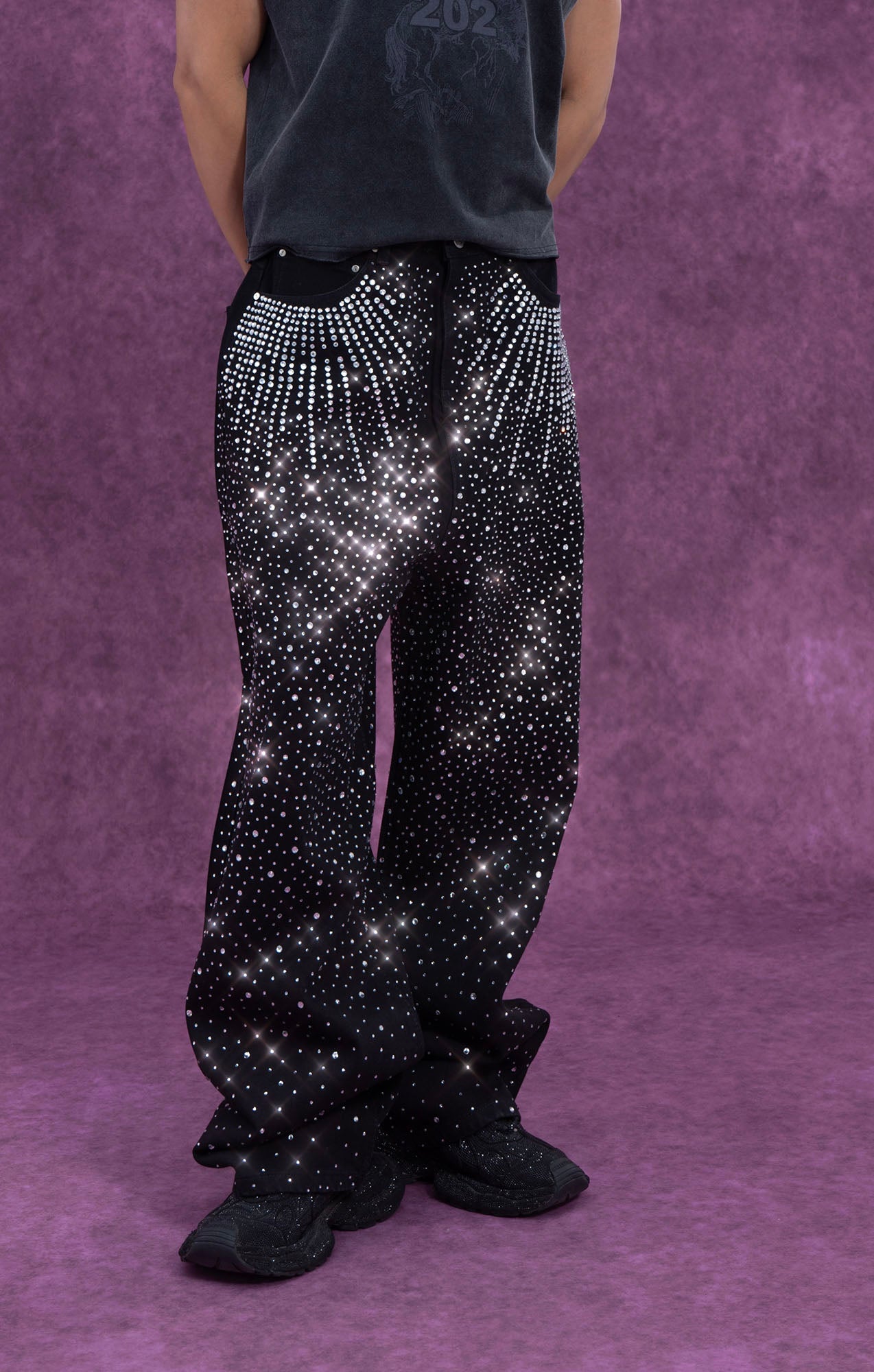 CLP Starlight Diamond Wide-Leg Jeans, premium urban and streetwear designers apparel on PROJECTISR.com, CLP