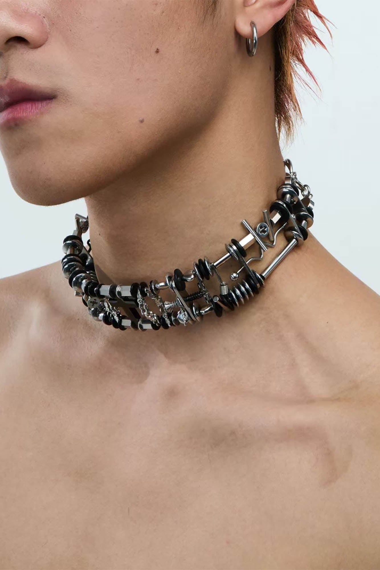 ILLUSORY Sacrificial Cross Chocker, premium urban and streetwear designers apparel on PROJECTISR.com, ILLUSORY