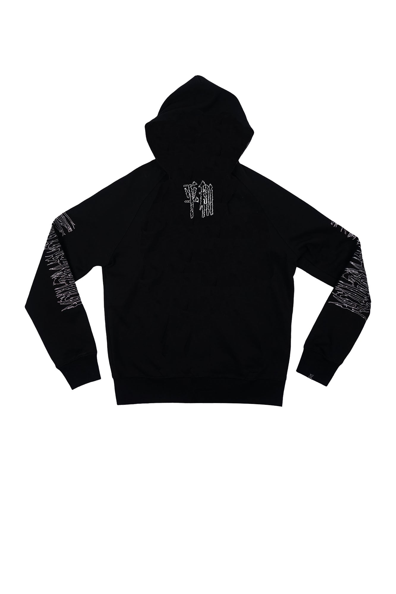 VINKID Dove Patch Chaos Stitch Zip-Up Hoodie