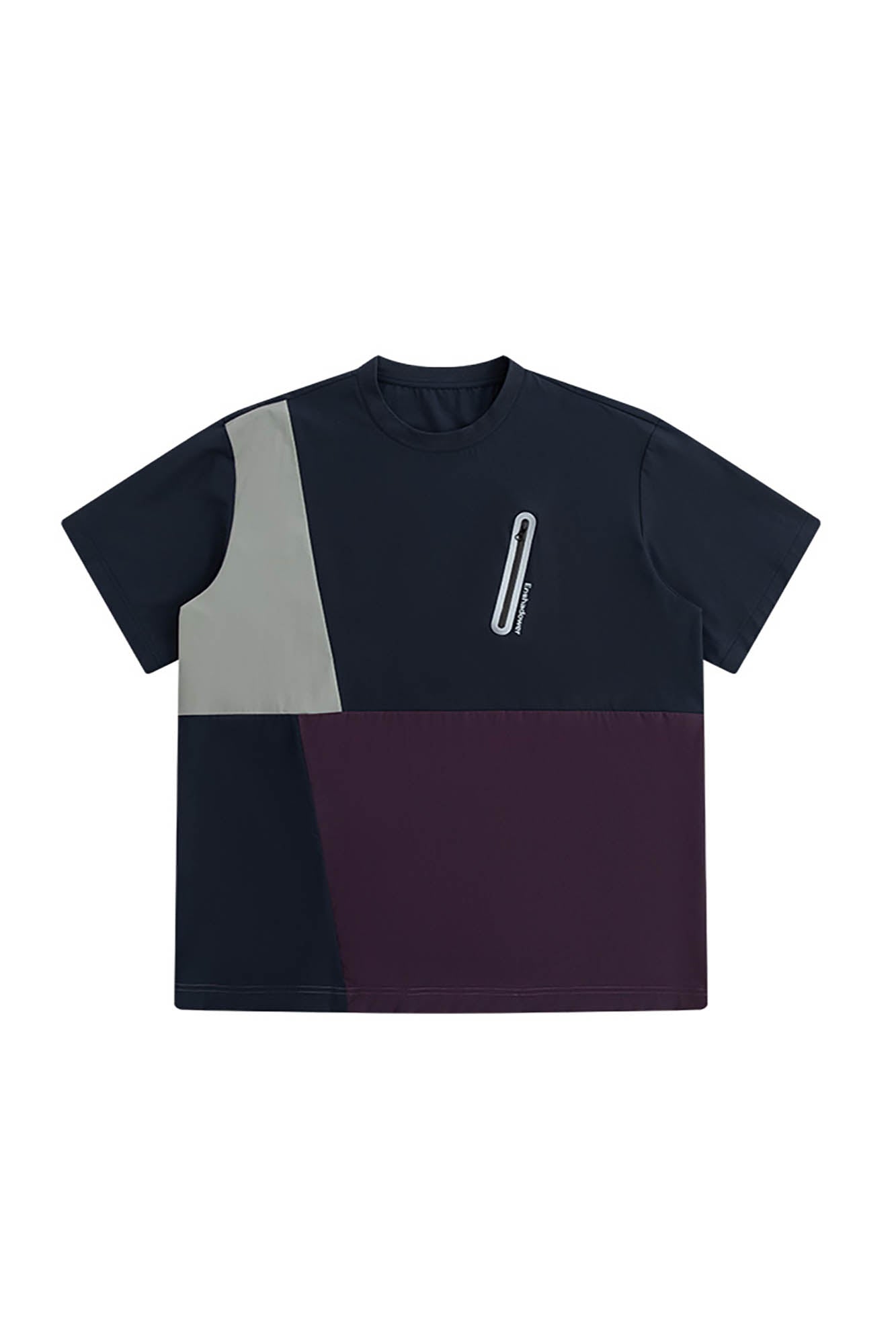 ENSHADOWER Urban Contrast Block Panelled T-Shirt, premium urban and streetwear designers apparel on PROJECTISR.com, ENSHADOWER