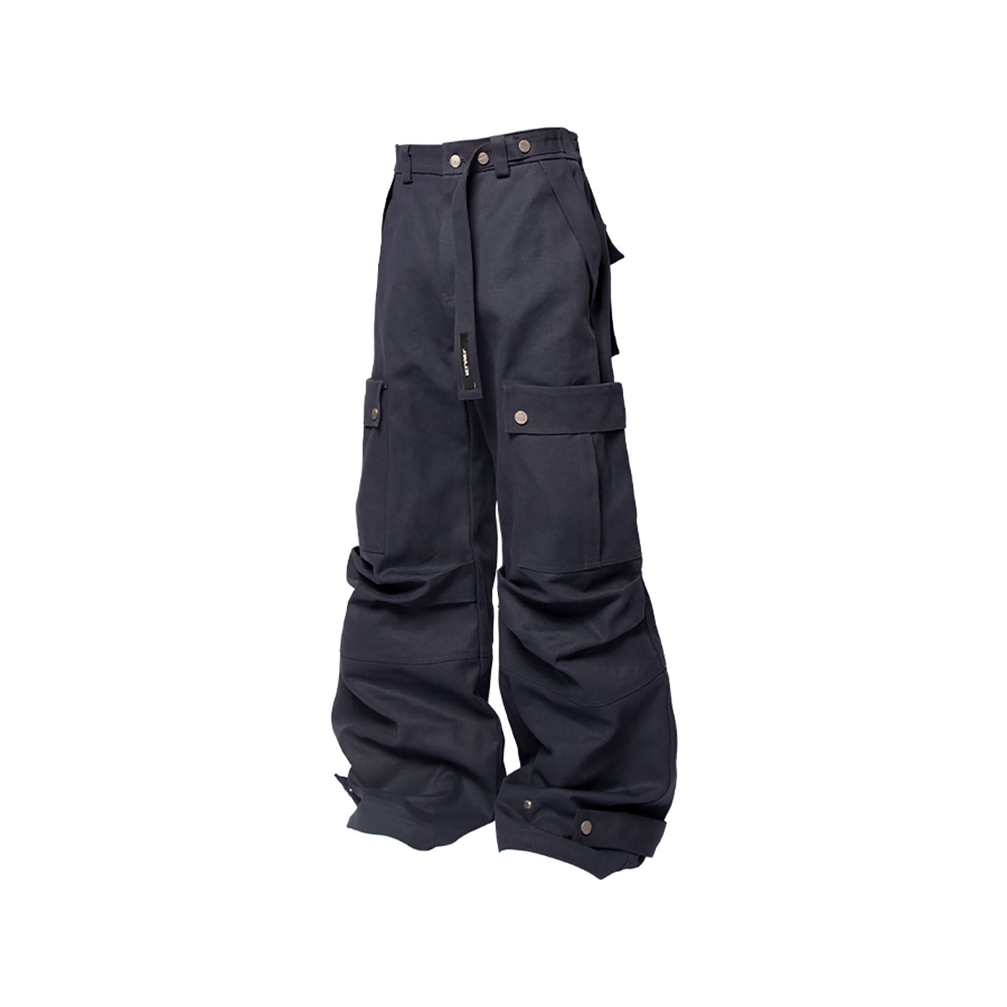 RELABEL Multi-Pocket Oversized Workwear Cargo Pants Dark Gray, premium urban and streetwear designers apparel on PROJECTISR.com, RELABEL