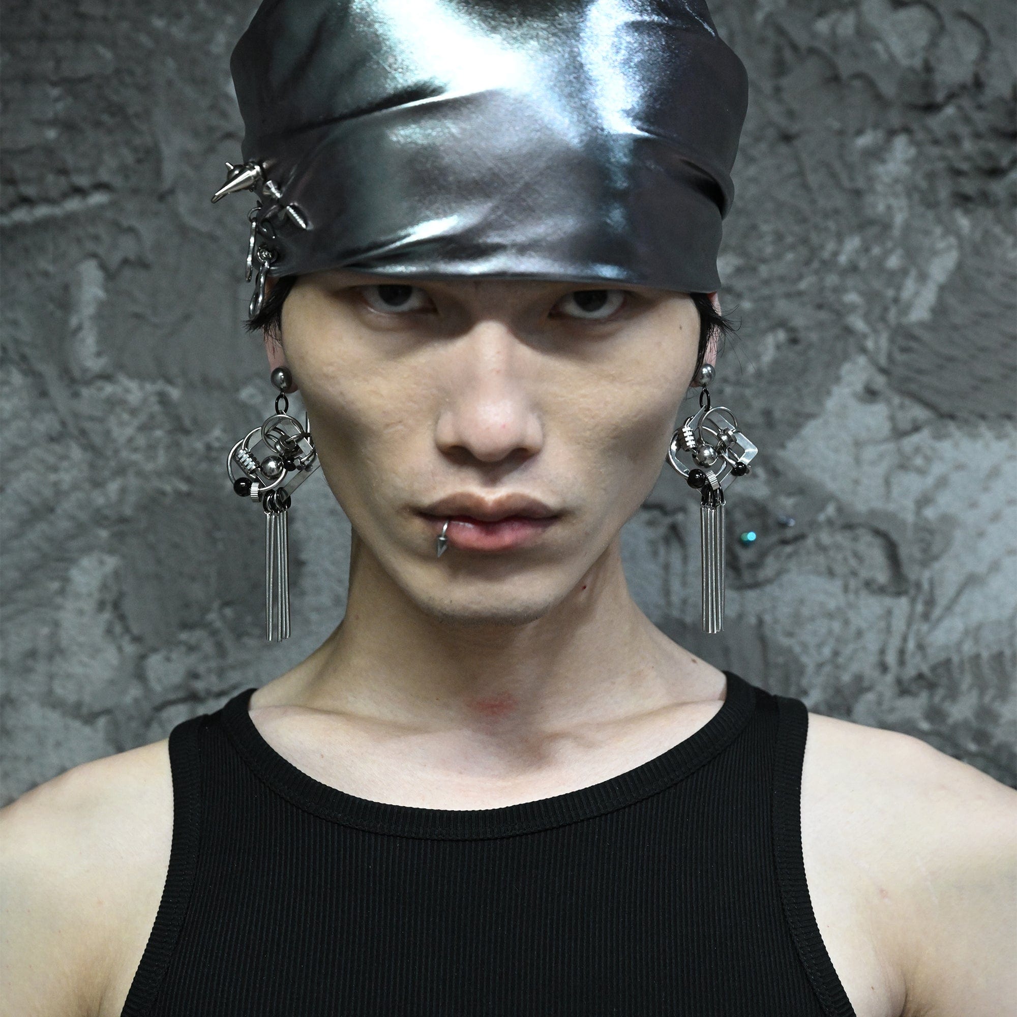ILLUSORY Ex Machina Tassels Earring / Ear Clip, premium urban and streetwear designers apparel on PROJECTISR.com, ILLUSORY