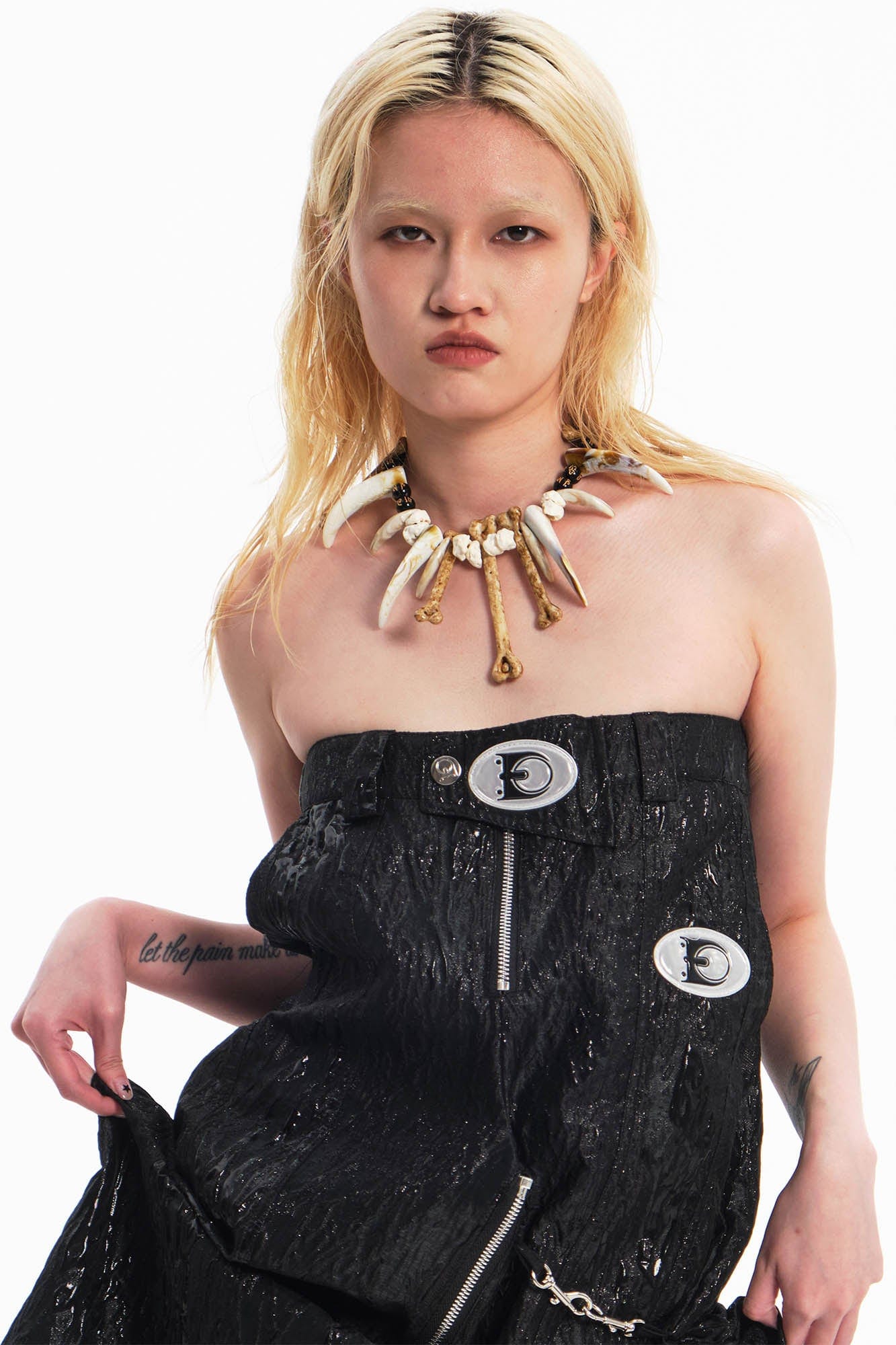 EMBRYO Bone&Tooth Adjustable Tribal Necklace, premium urban and streetwear designers apparel on PROJECTISR.com, EMBRYO
