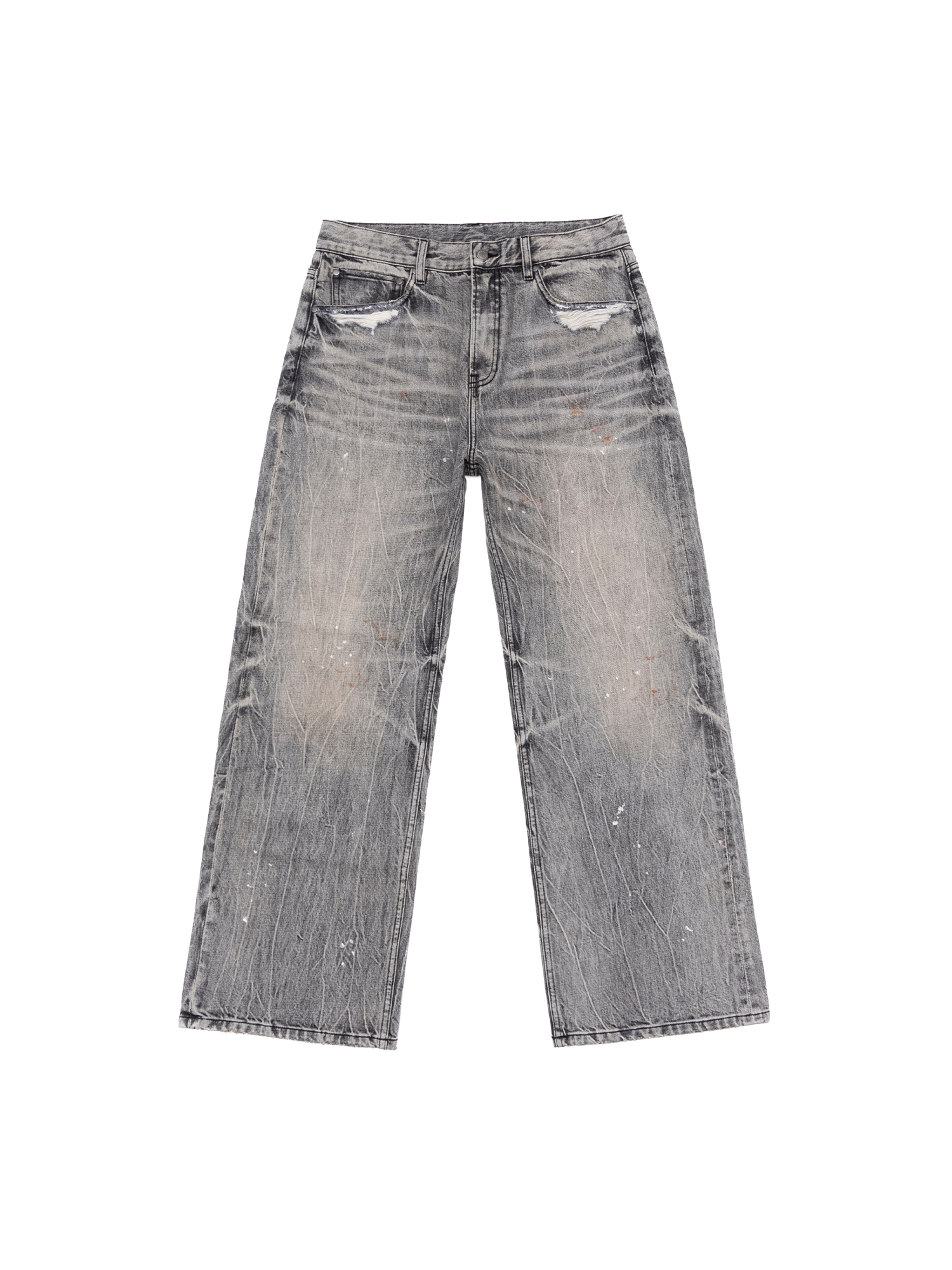 IN EXISTENCE Selvedge Slub Yarn Straight-Leg Jeans
