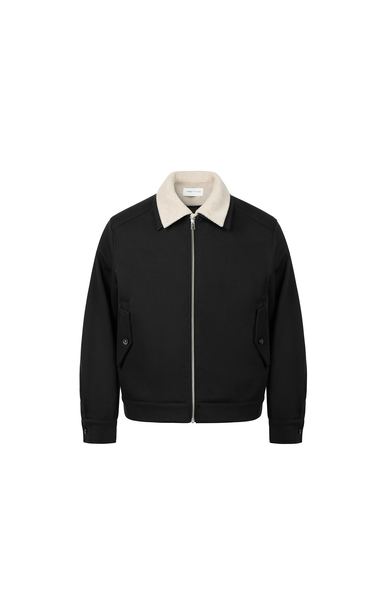 OKAYTHXBYE Faux-Layer Knit-Inset Jacket, premium urban and streetwear designers apparel on PROJECTISR.com, OKAYTHXBYE