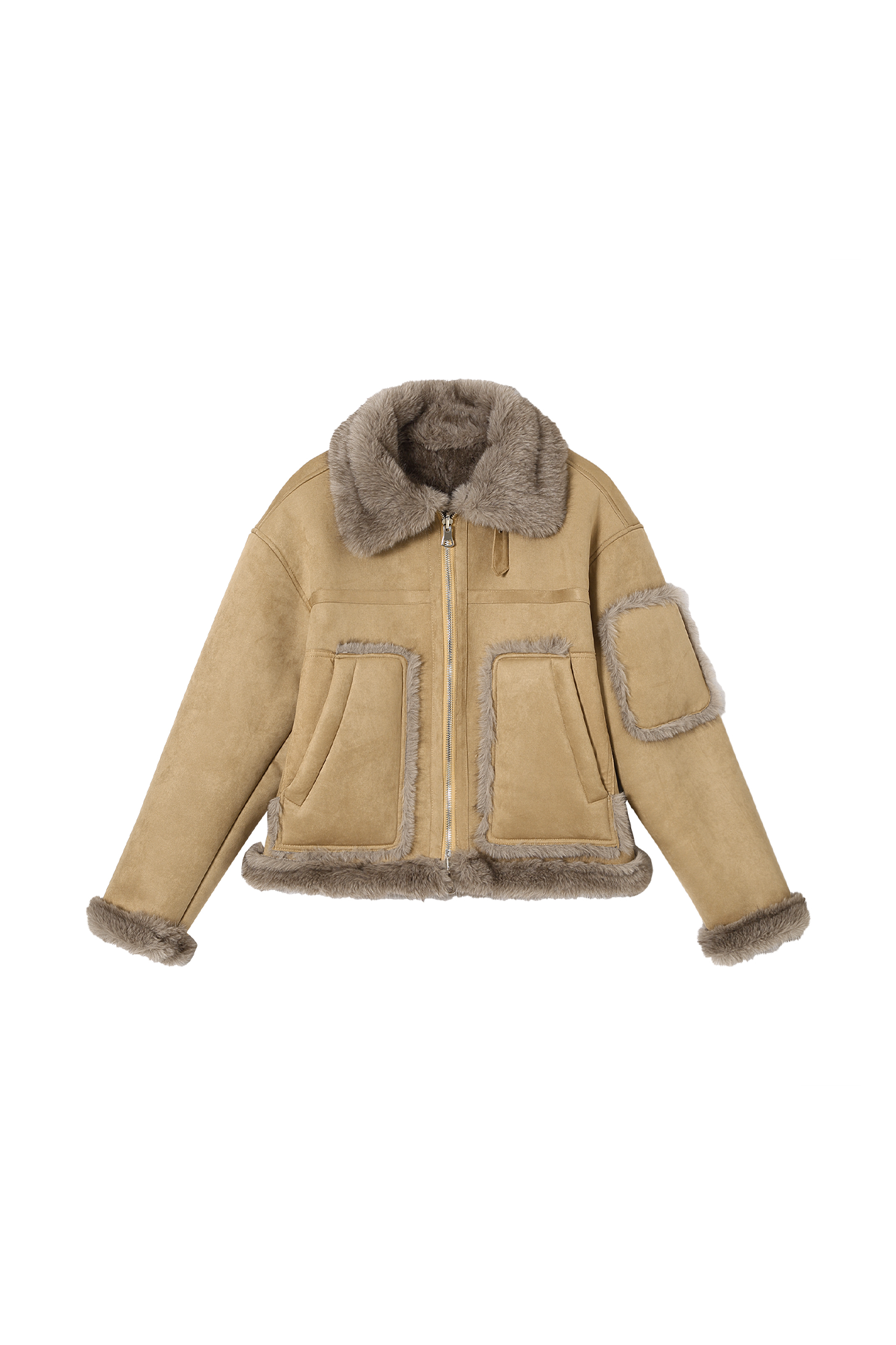 CLP Reversible Faux Fur Biker Jacket