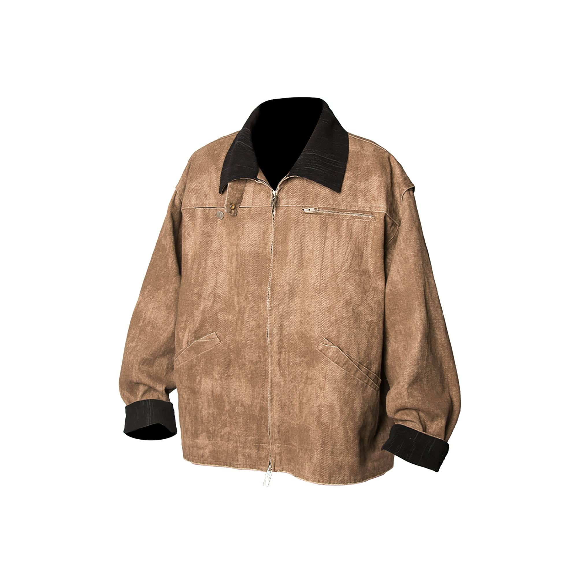 RELABEL Distressed Washed Multi-Pocket Detroit Jacket, premium urban and streetwear designers apparel on PROJECTISR.com, RELABEL