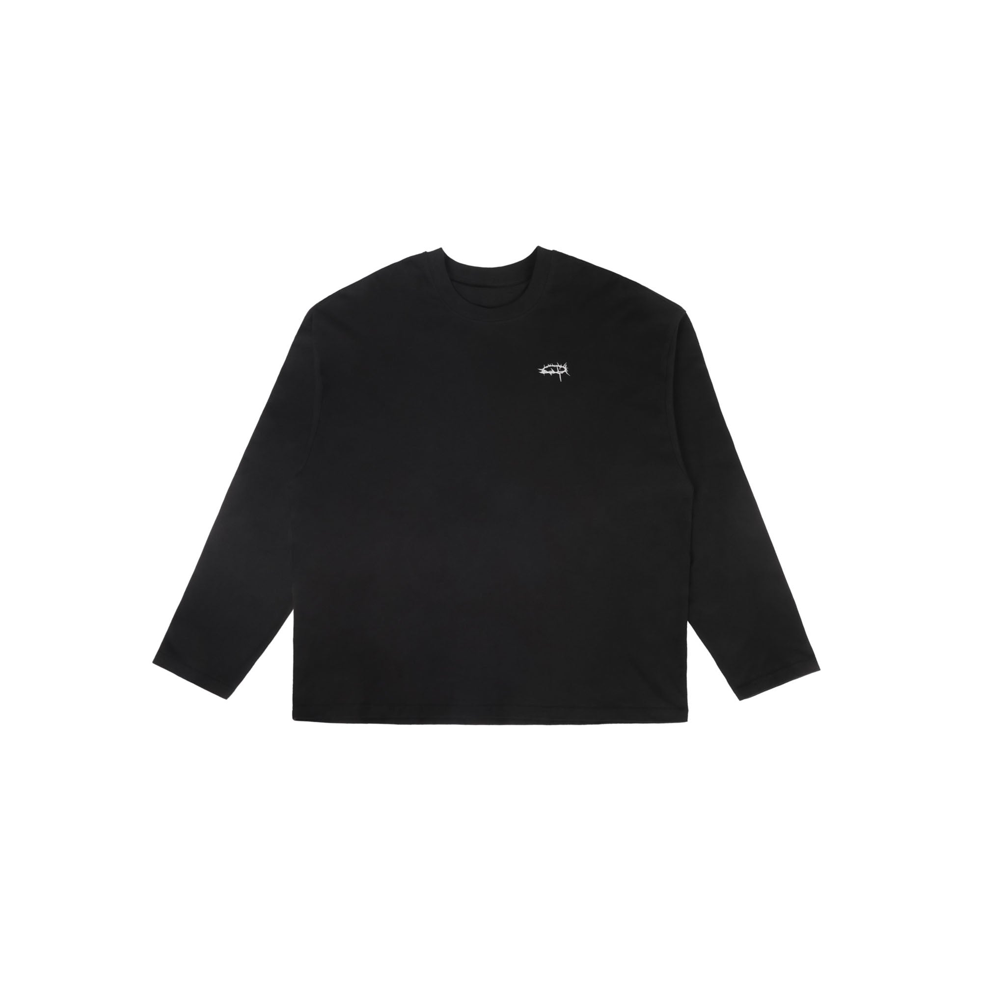 UNDERWATER Thorn Ring LOGO Long-Sleeve Tee Black