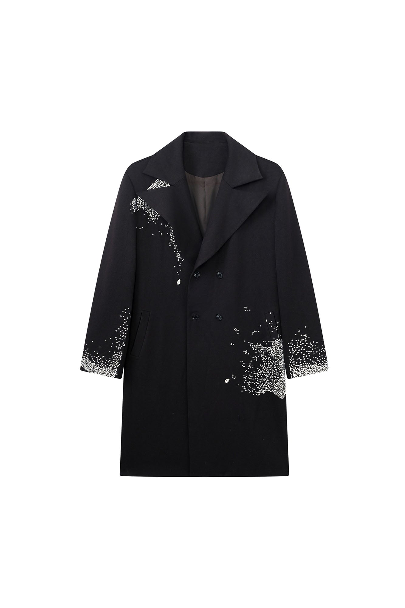 JIECHI Diamond Structured Overcoat, premium urban and streetwear designers apparel on PROJECTISR.com, JIECHI