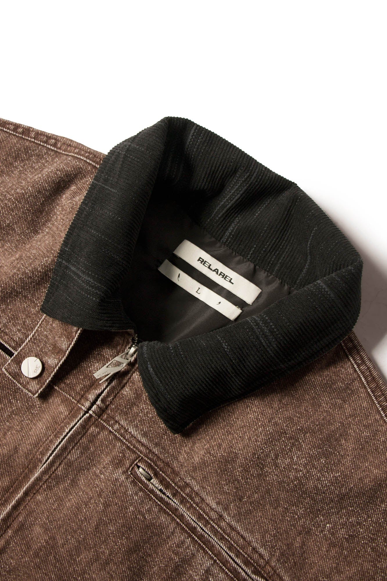 RELABEL Distressed Washed Multi-Pocket Detroit Jacket, premium urban and streetwear designers apparel on PROJECTISR.com, RELABEL