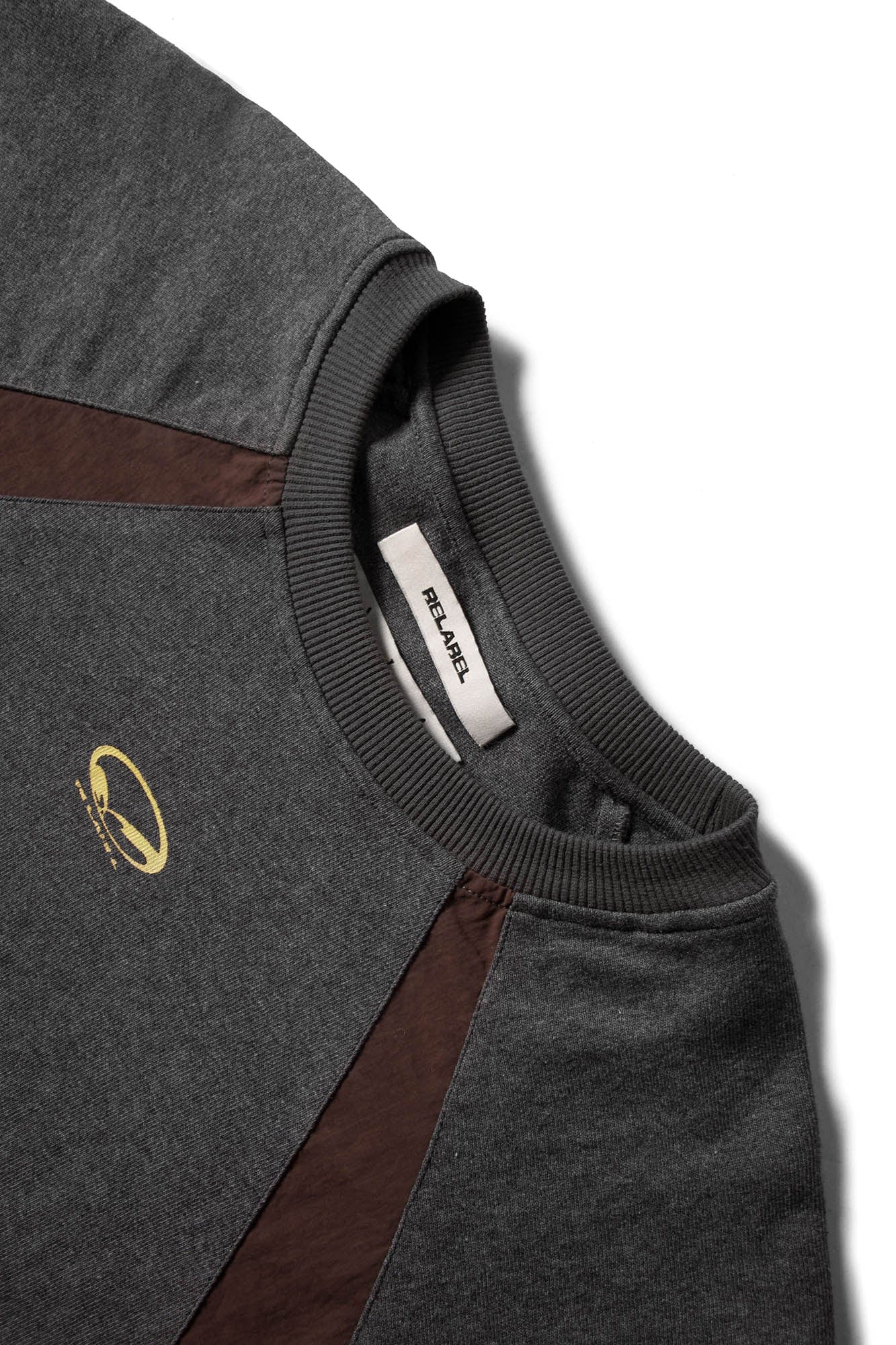 RELABEL No.21 Spliced Layered Long-Sleeve Tee, premium urban and streetwear designers apparel on PROJECTISR.com, RELABEL