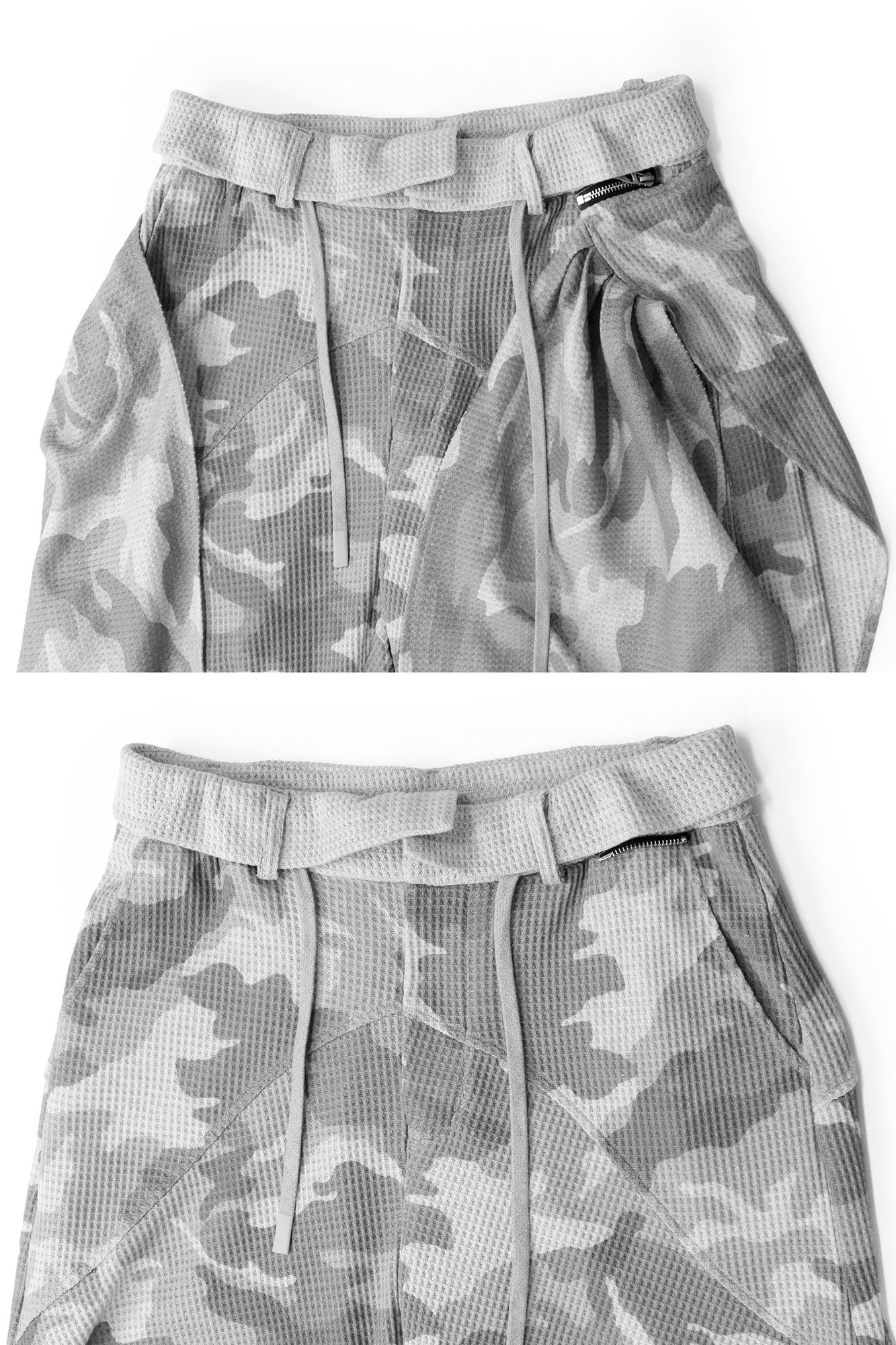 RELABEL Camo Waffle Inverted Waist Sweatpants, premium urban and streetwear designers apparel on PROJECTISR.com, RELABEL