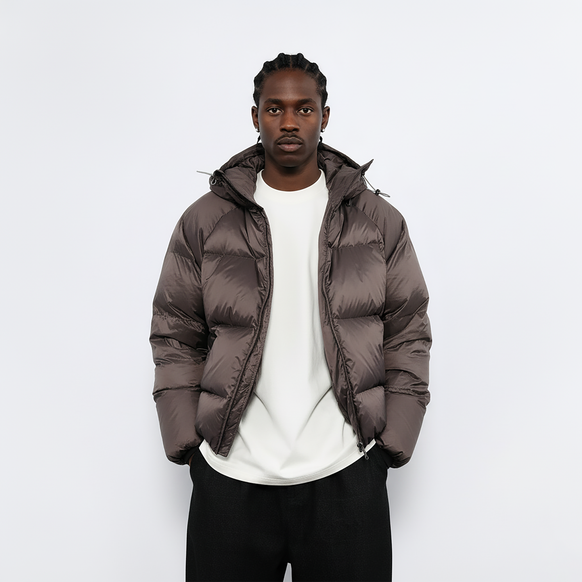 7440 37 1 Drawstring Hooded Thickened Down Puffer, premium urban and streetwear designers apparel on PROJECTISR.com, 7440 37 1