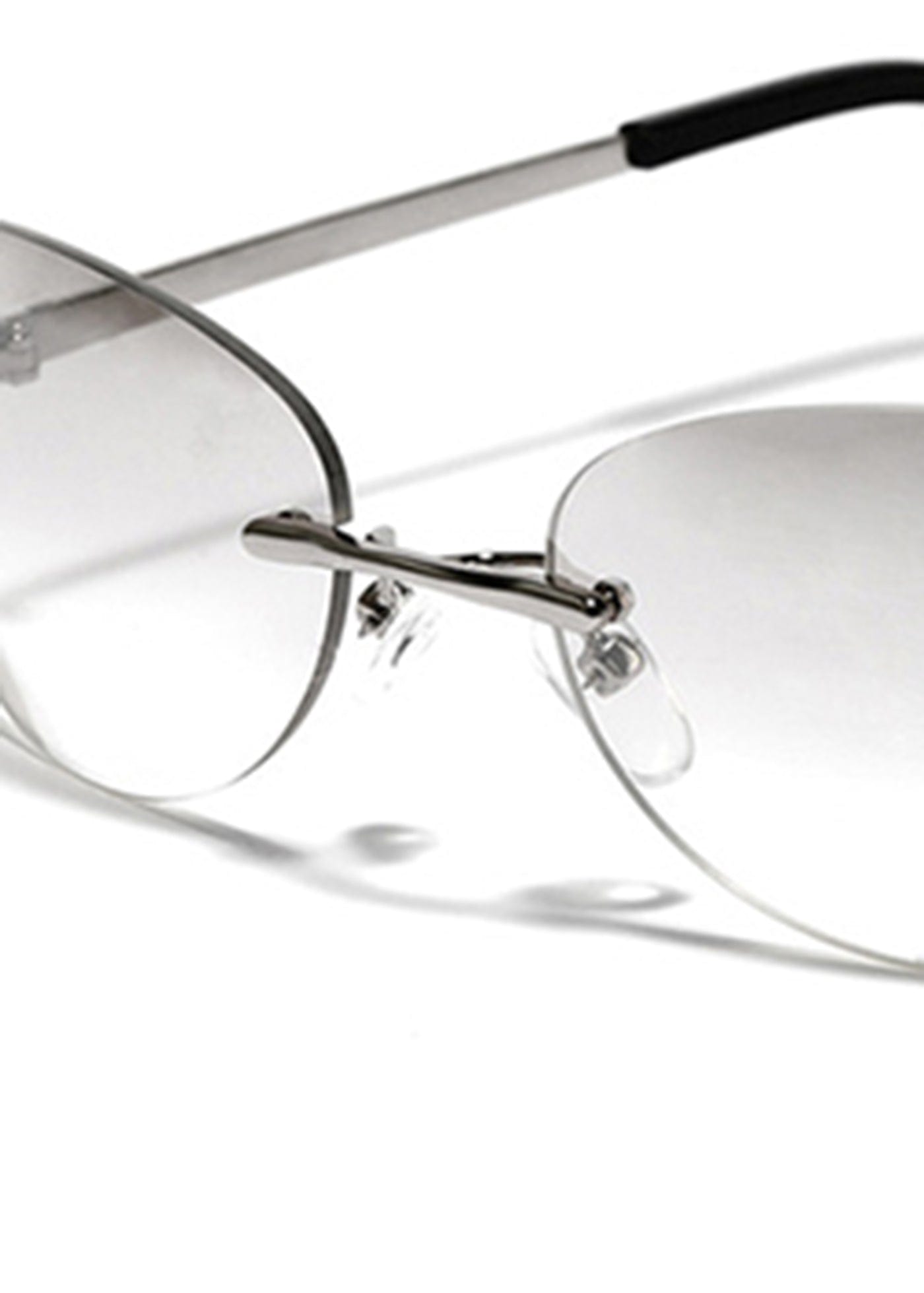 DAMAGE ASIA OPTICALS Rimless Gradient Sunglasses, premium urban and streetwear designers apparel on PROJECTISR.com, DAMAGE ASIA