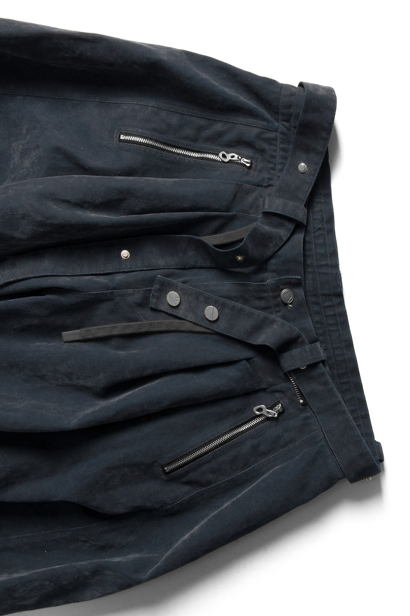 RELABEL Velour Zip-Hem Oversized Jeans