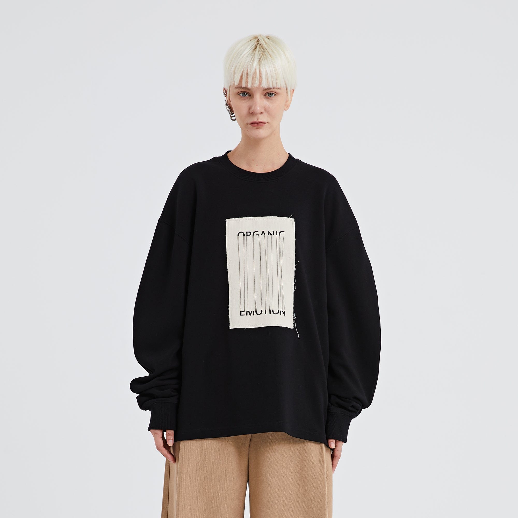ORGANIC EMOTION The Loose Threads LOGO Sweatshirt, premium urban and streetwear designers apparel on PROJECTISR.com, ORGANIC EMOTION