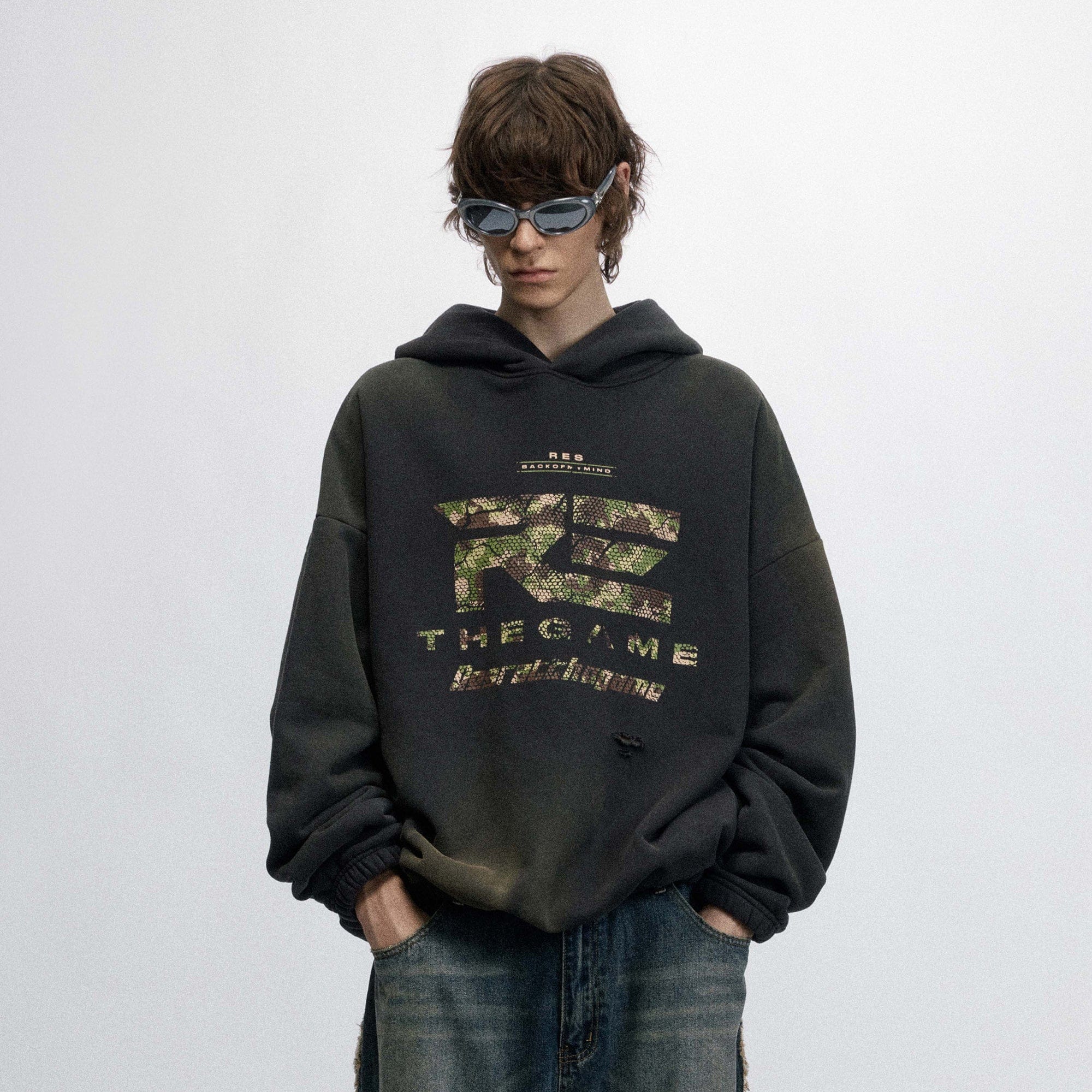 OVDY The Game Distressed Hoodie, premium urban and streetwear designers apparel on PROJECTISR.com, OVDY