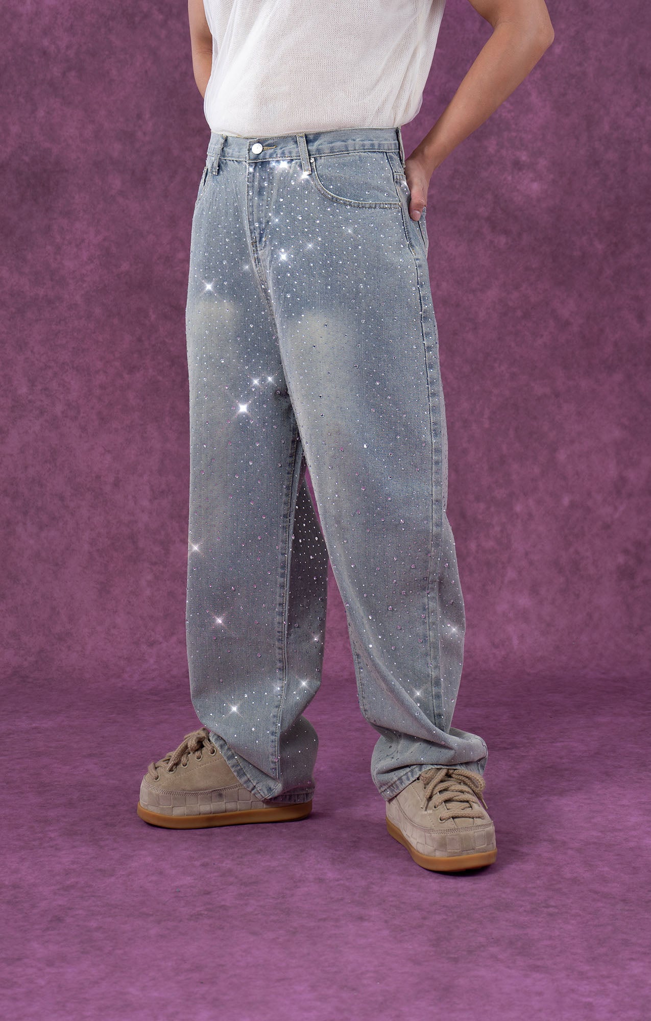 CLP Diamond Washed Straight-Leg Jeans