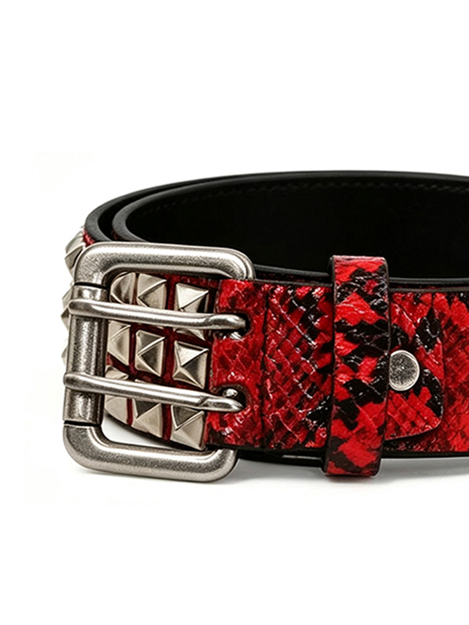 CYCYCY Punk Snakeskin Studded Belt