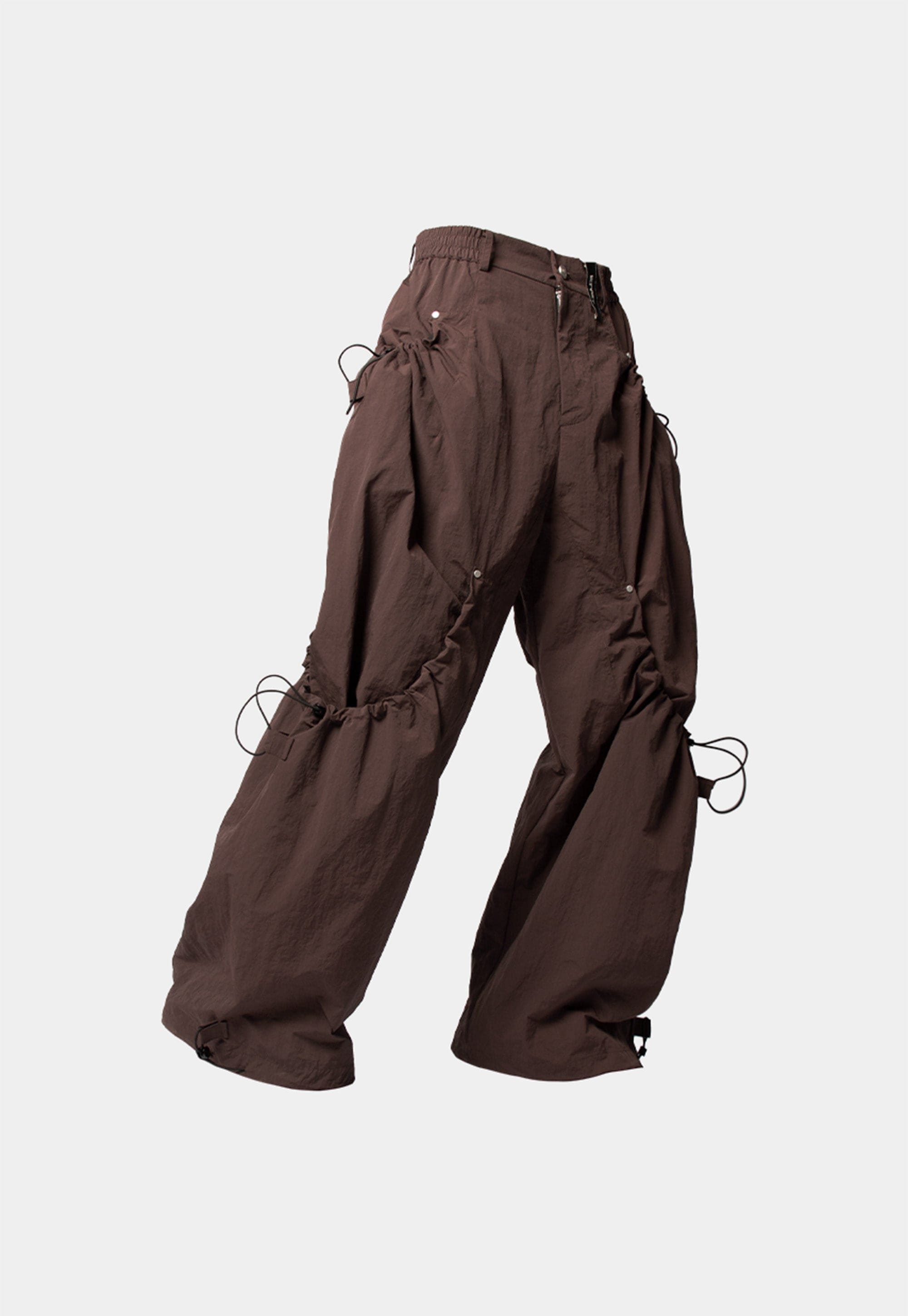 RELABEL The Scar Six-Pocket Draw-String Rivet Pants, premium urban and streetwear designers apparel on PROJECTISR.com, RELABEL
