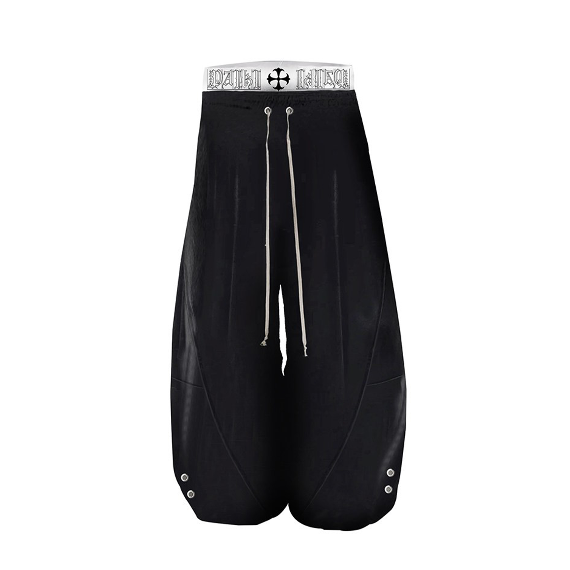 PAIKI Boxing Velvet Curved Wide-Leg Pants