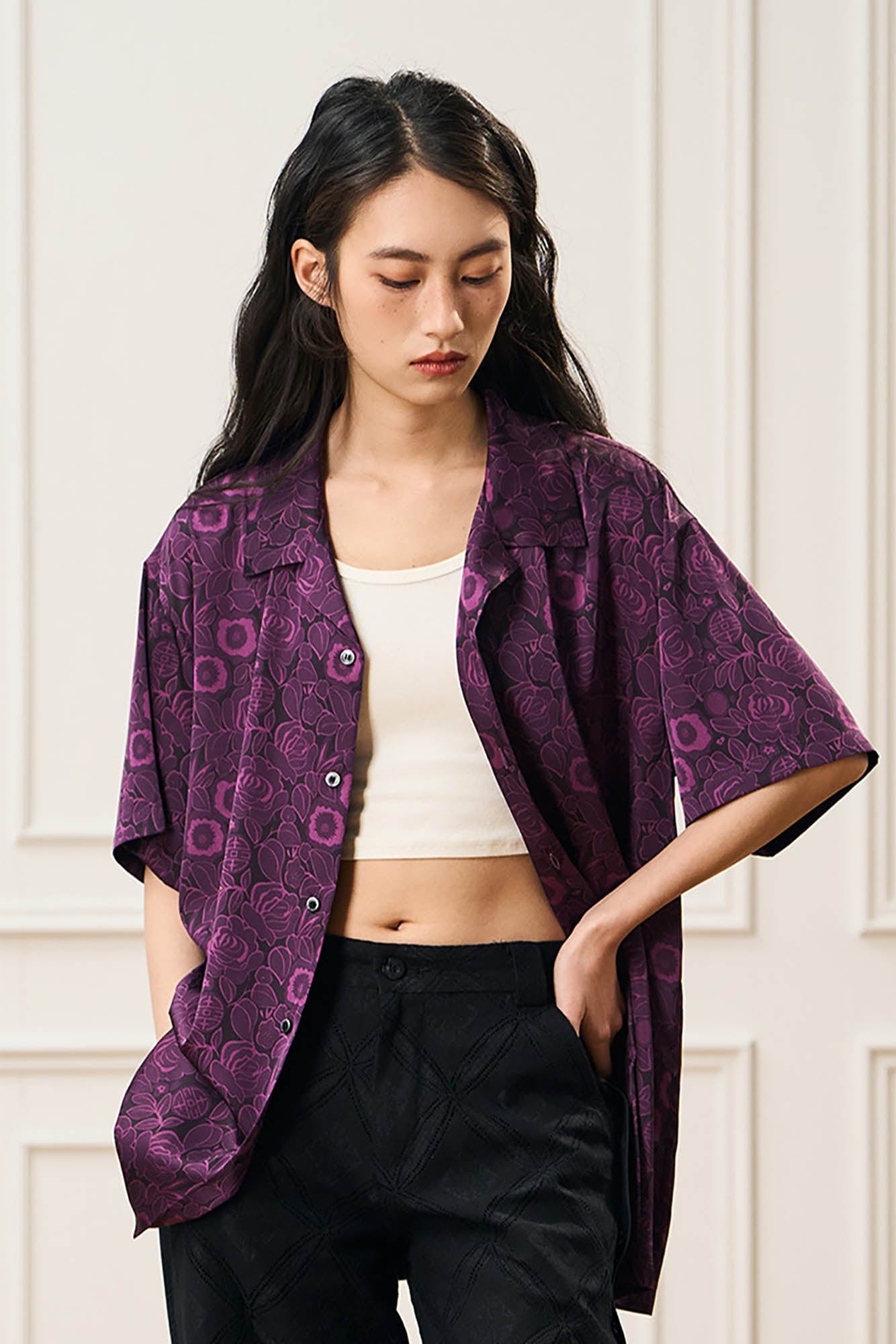 EPIC POETRY Oriental Bloom Cuban Shirt, premium urban and streetwear designers apparel on PROJECTISR.com, EPIC POETRY