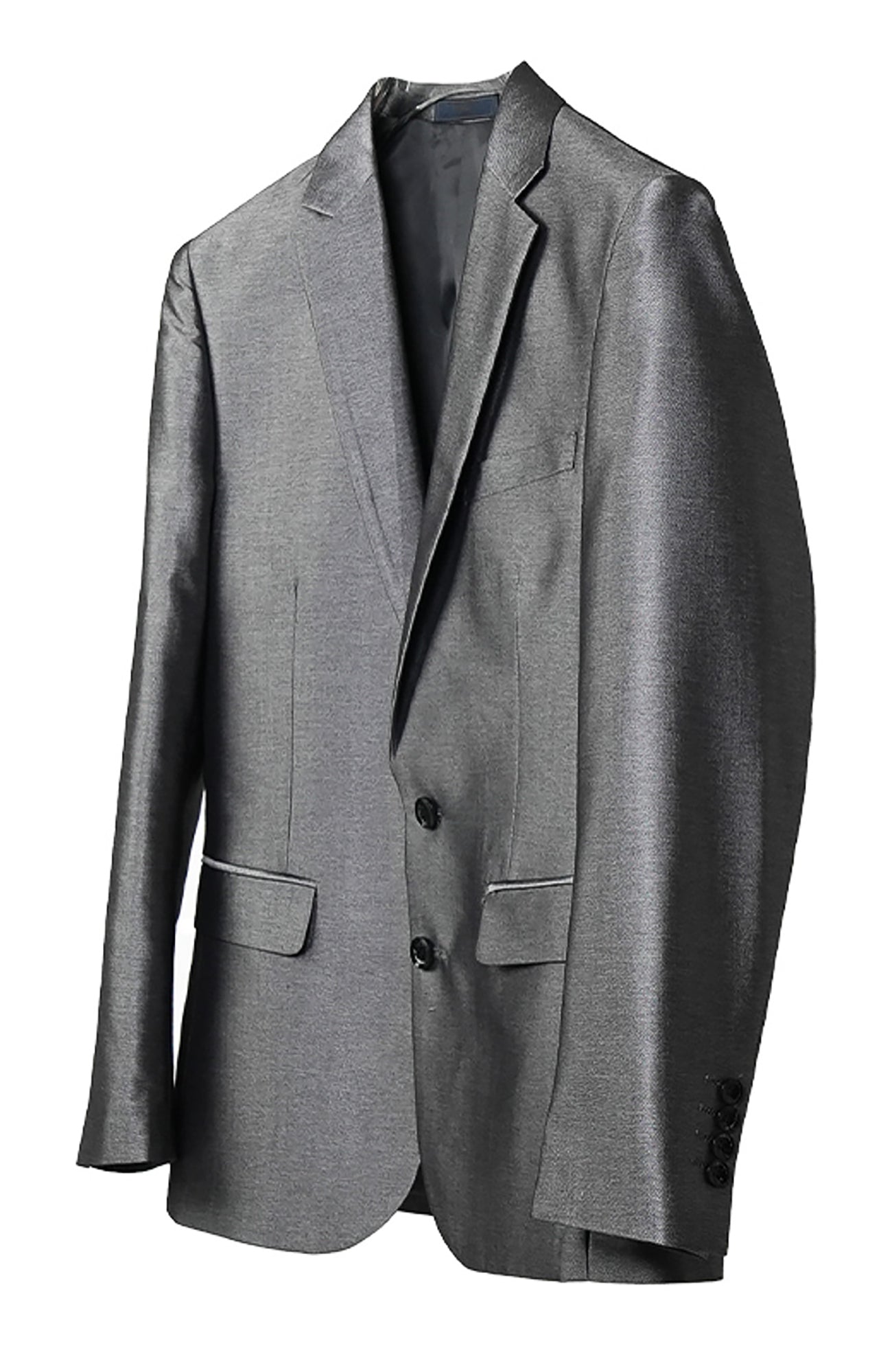 VE2 Metallic Finish Single-Breasted Blazer