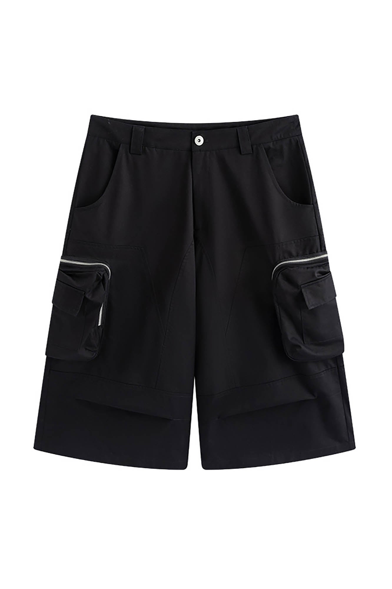 ENSHADOWER Utility Zippered-Pocket Cargo Shorts, premium urban and streetwear designers apparel on PROJECTISR.com, ENSHADOWER