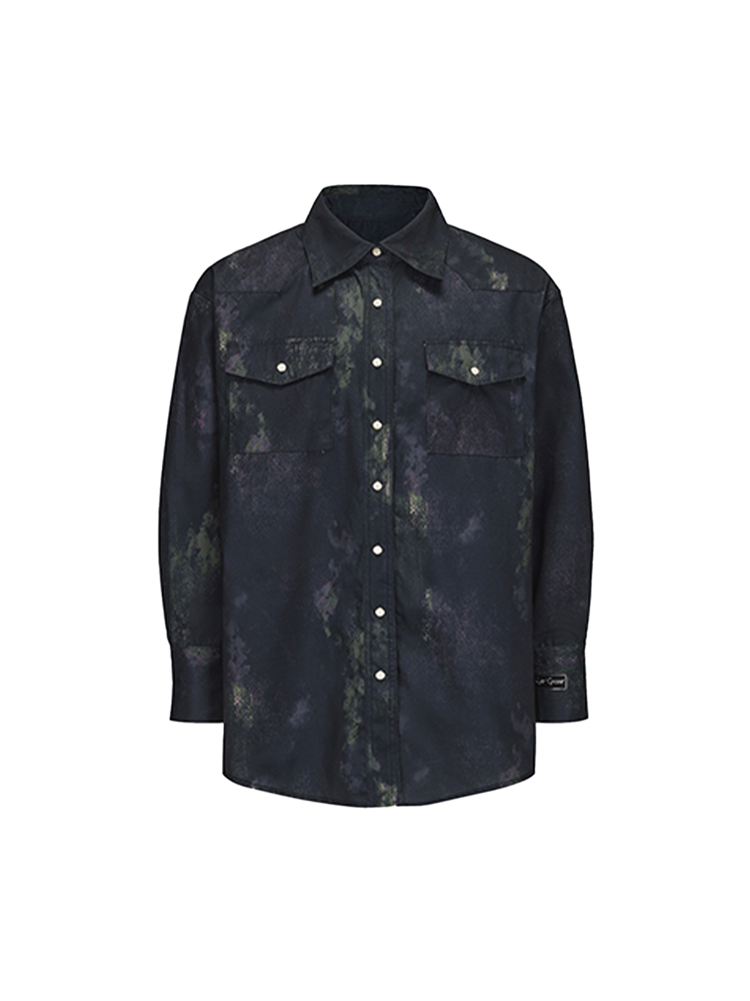 CYCYCY Punk Mottled Court-Style Shirt