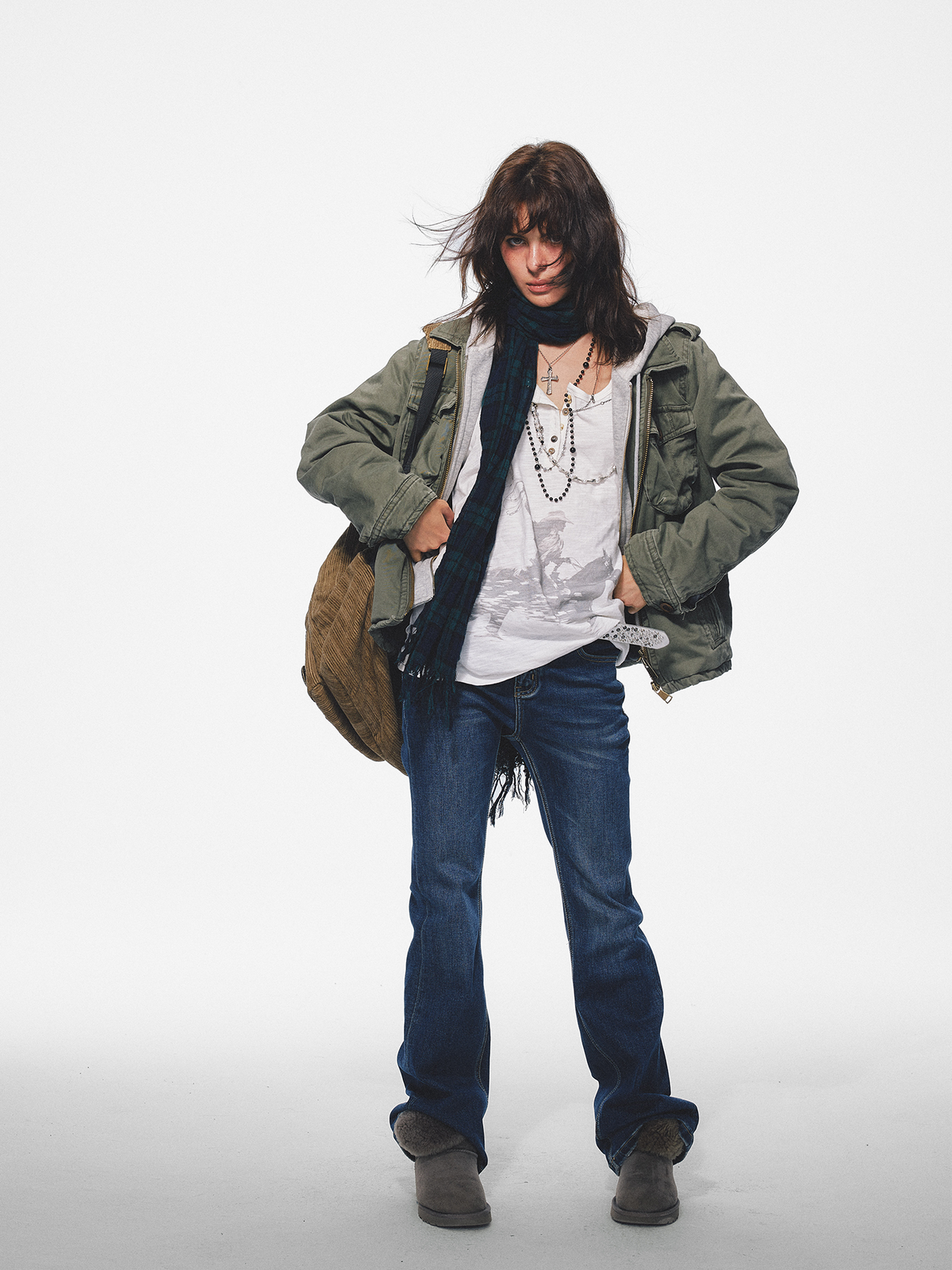 TRECLUB Retro Military Layered Lapel Cotton-Padded Jacket, premium urban and streetwear designers apparel on PROJECTISR.com, TRECLUB