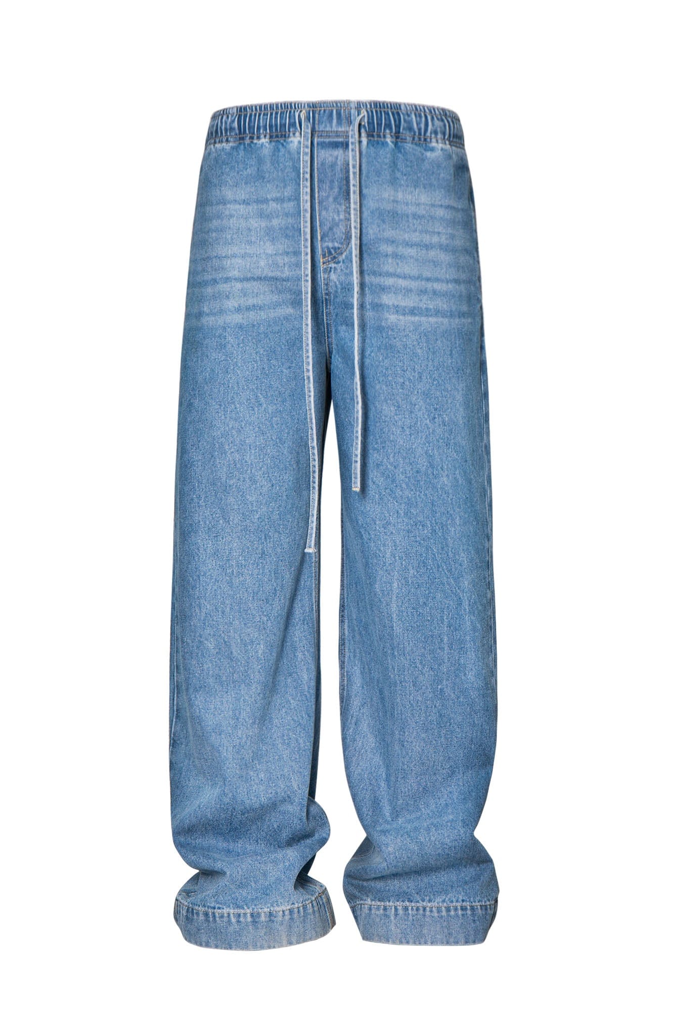 LEONSENSE Classical Tencel Drawstring Oversized Jeans, premium urban and streetwear designers apparel on PROJECTISR.com, LEONSENSE