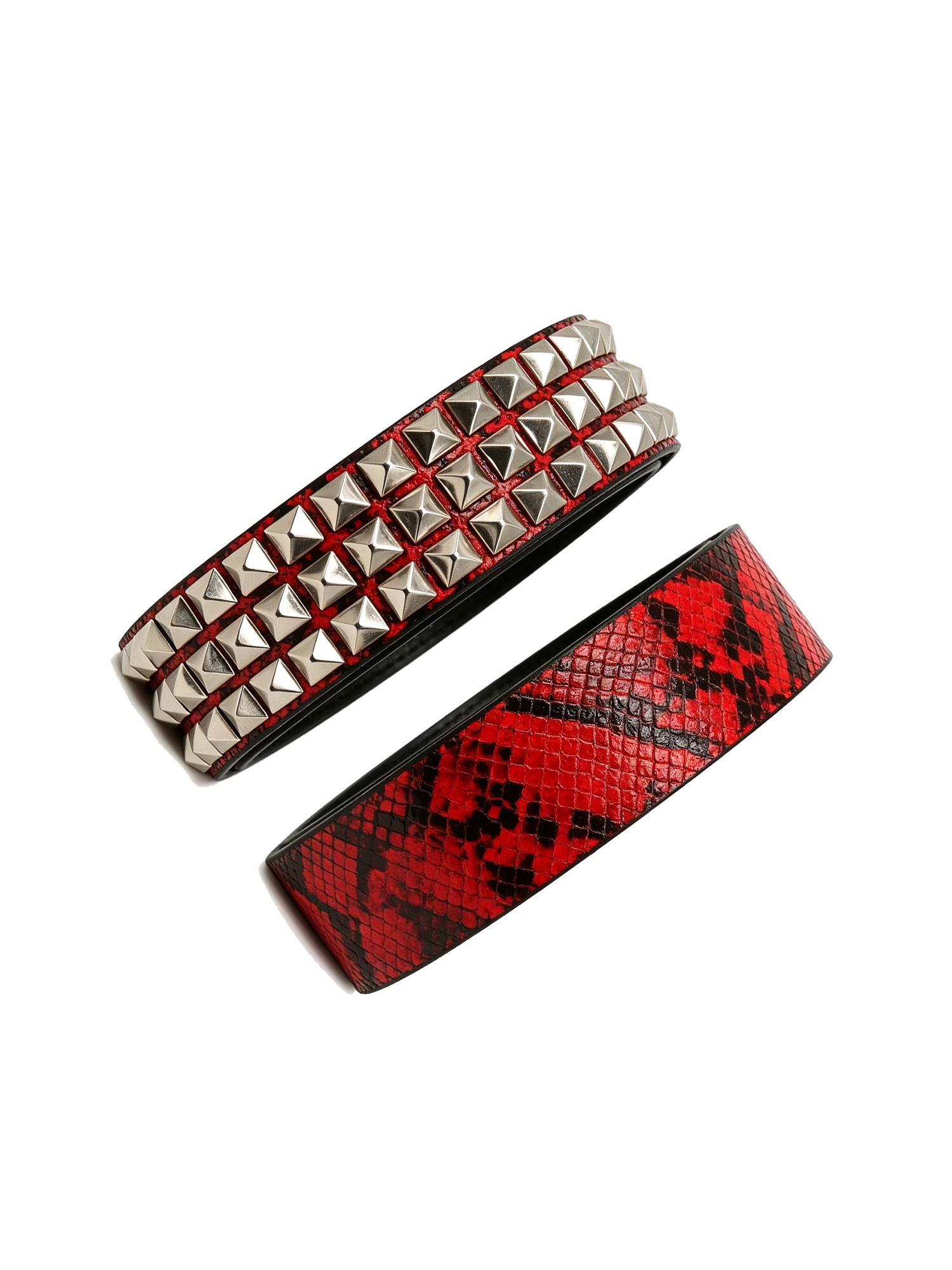 CYCYCY Punk Snakeskin Studded Belt