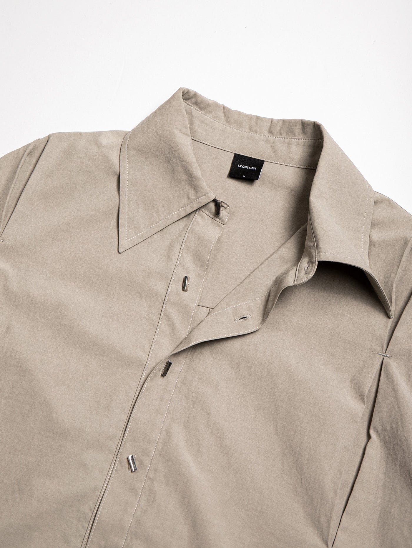 LEONSENSE Modern Pleated Shirt, premium urban and streetwear designers apparel on PROJECTISR.com, LEONSENSE