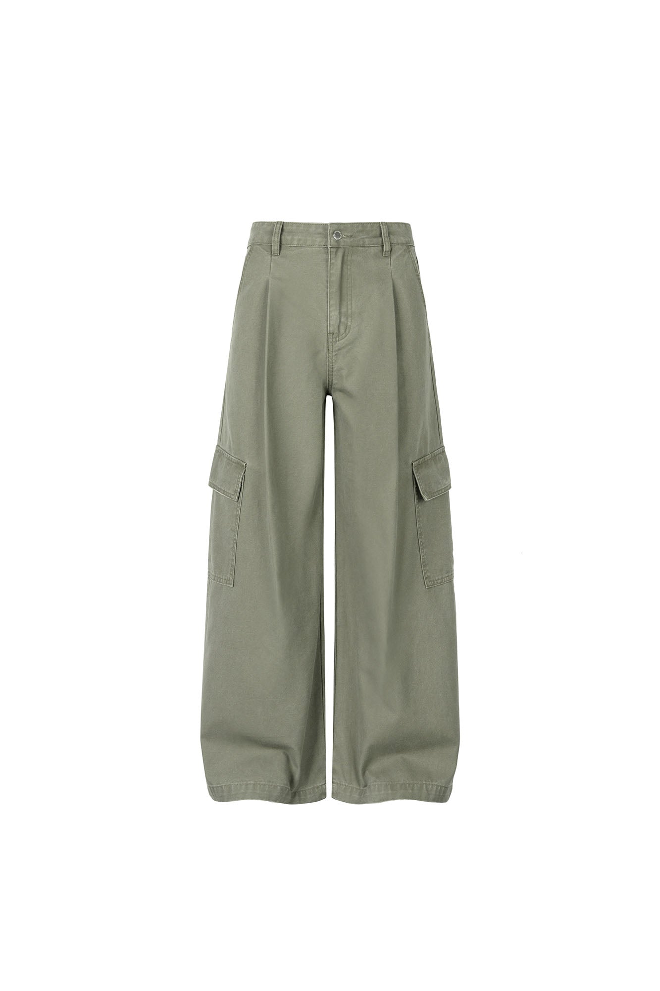 OKAYTHXBYE Pleated Utility Baggy Cargo Pants, premium urban and streetwear designers apparel on PROJECTISR.com, OKAYTHXBYE