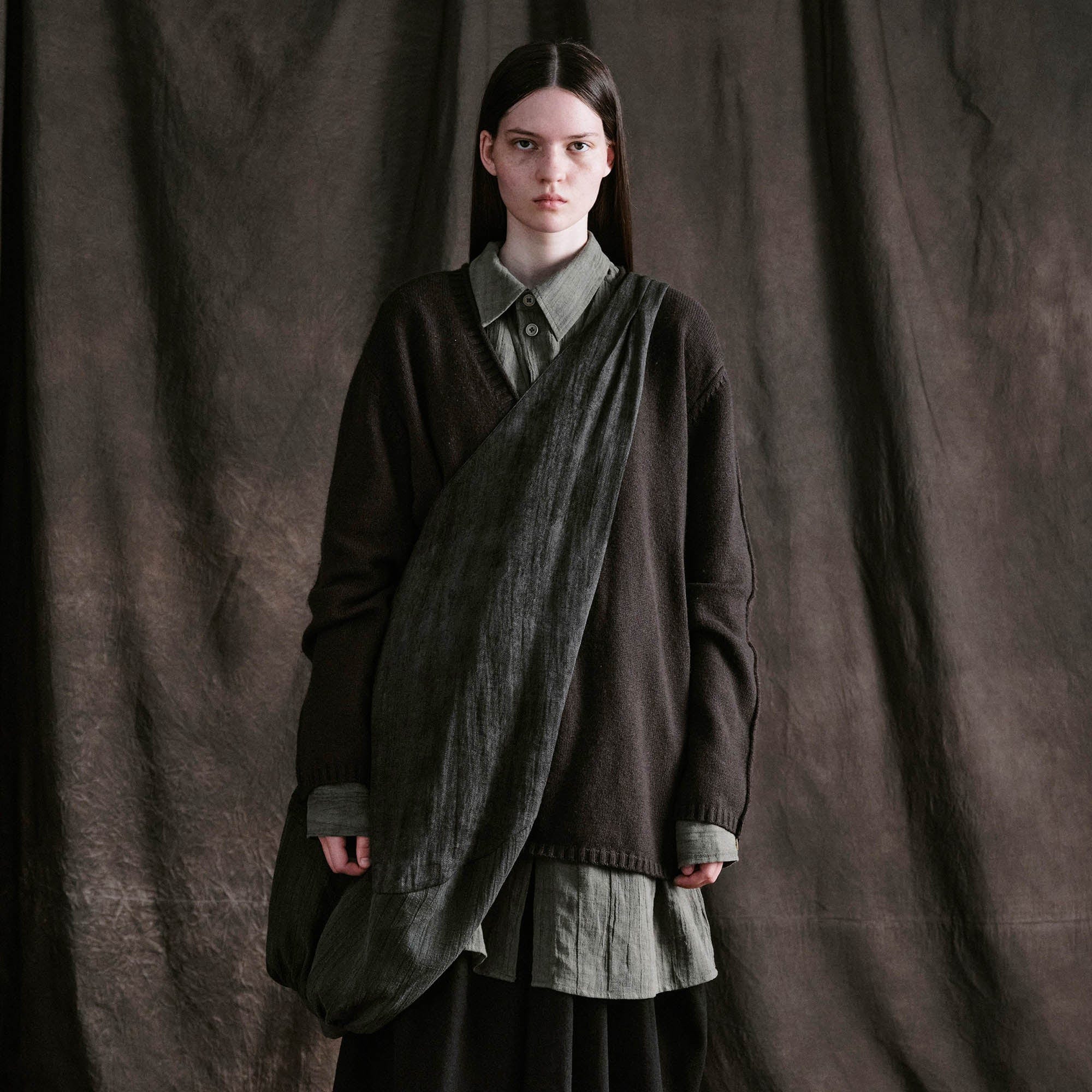 ILNya Nieternite Nifutur Draped Crescent Oversized Tote, premium urban and streetwear designers apparel on PROJECTISR.com, ILNya Nieternite Nifutur