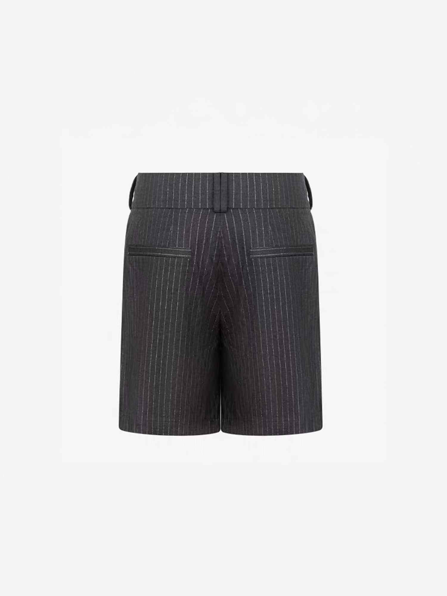 TIWILLTANG Straight-Leg Pinstripe Knee-Length Shorts, premium urban and streetwear designers apparel on PROJECTISR.com, TIWILLTANG